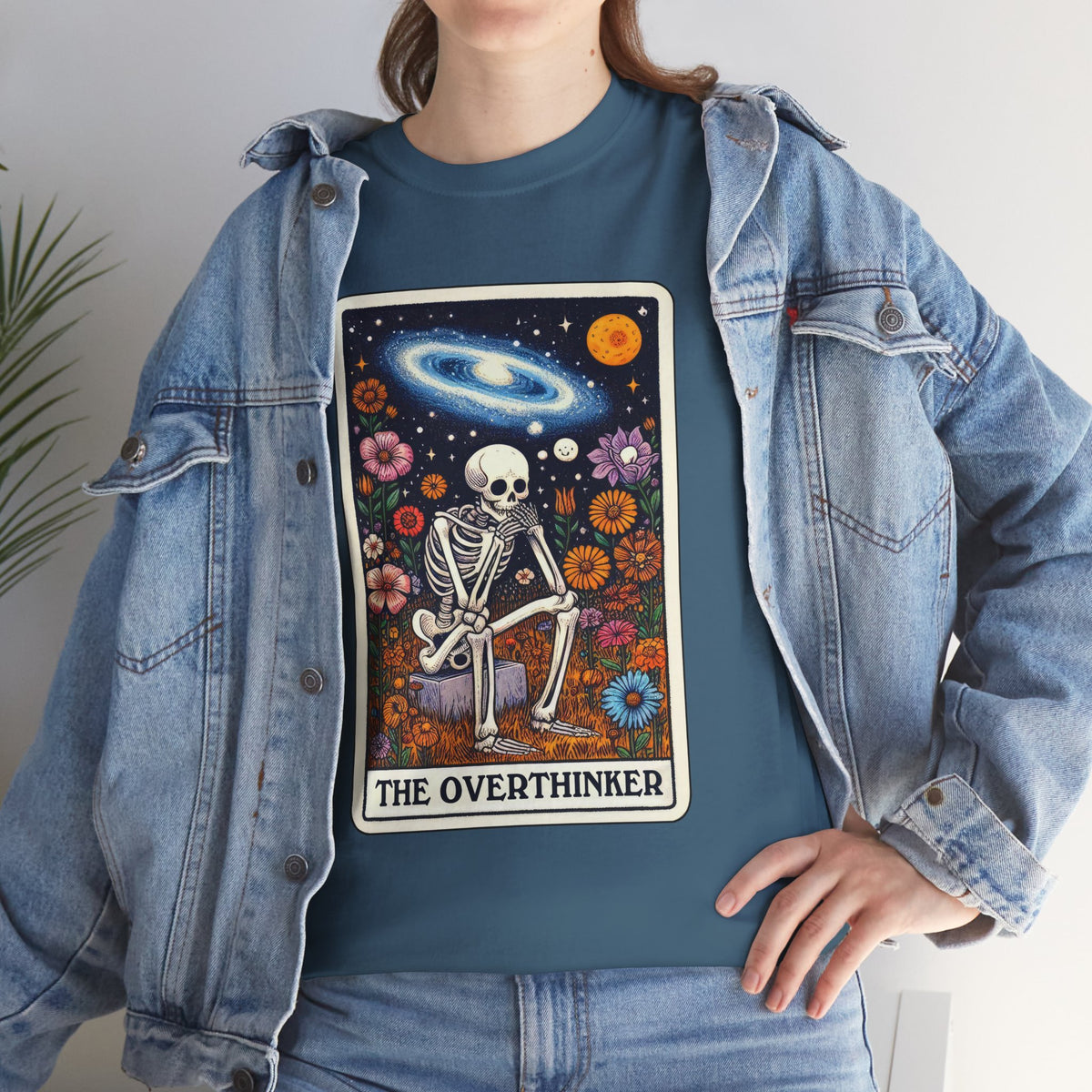The Overthinker Skeletal Tarot - Unisex T-shirt