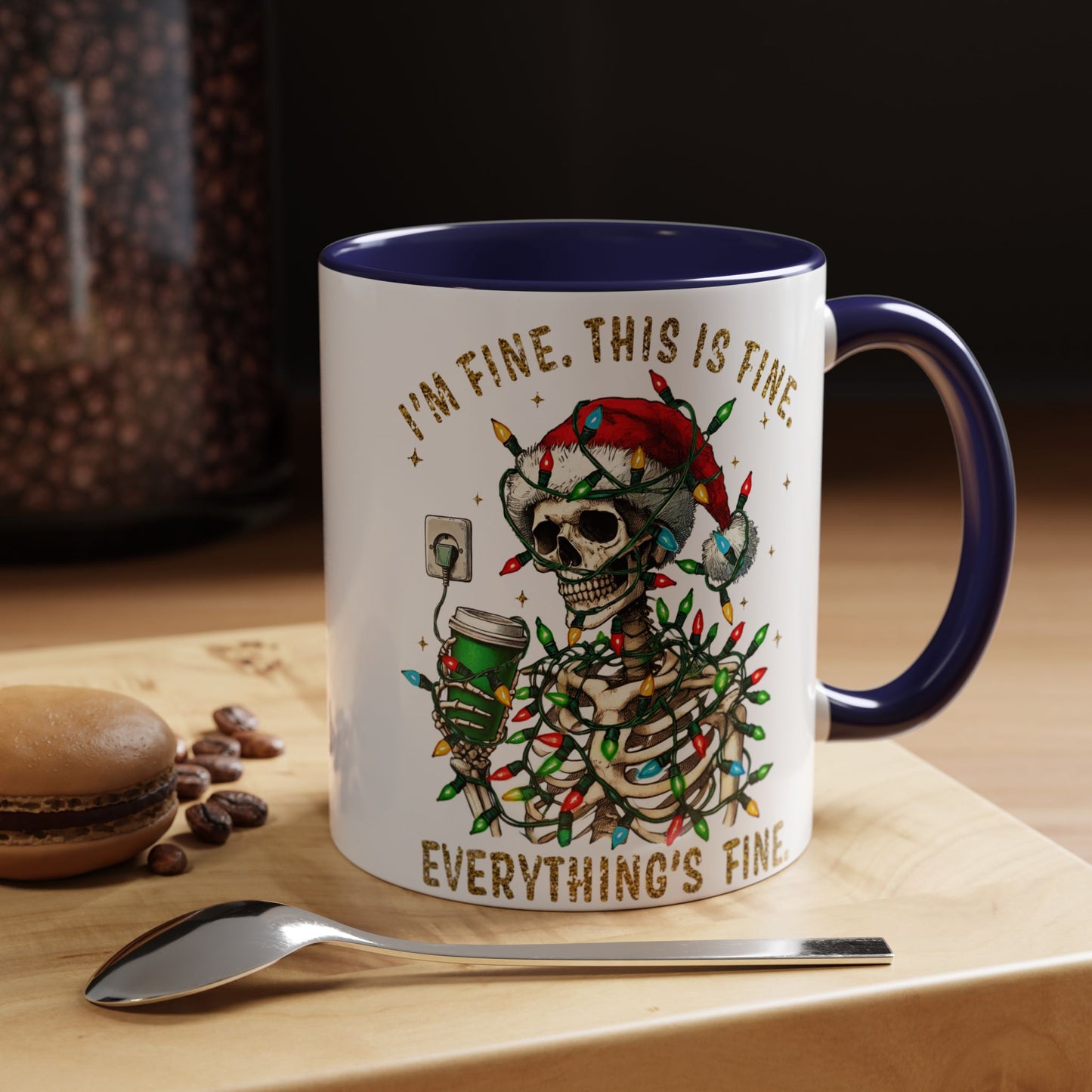I'm Fine. This Is Fine. Everything Is Fine. - Accent Coffee Mug (11, 15oz)