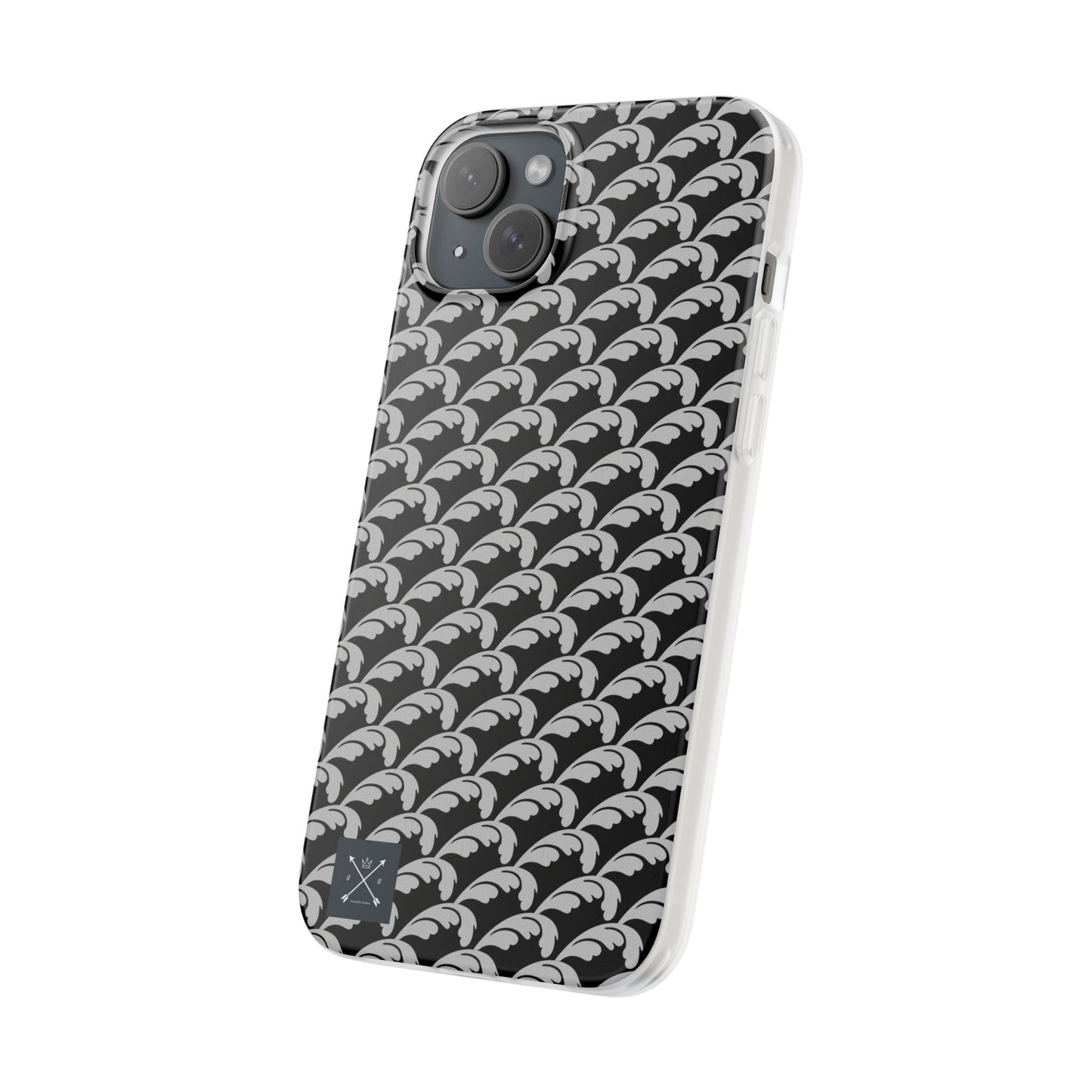 Beautiful Beloved Flourish (silver/black) - Flexi Phone Cases