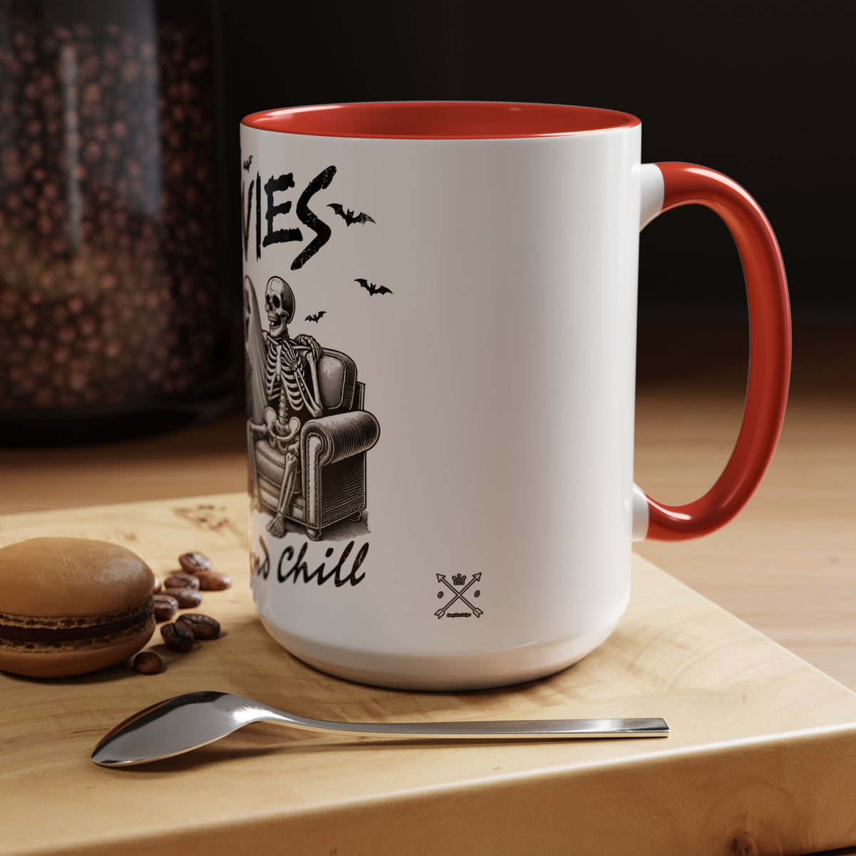 Horror Movies and Chill - Accent Coffee Mug (11, 15oz)