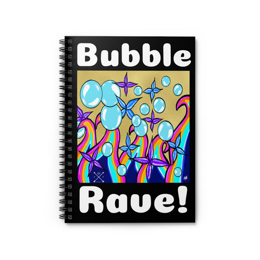 Spiral Notebook - Bubble Rave - Ruled Line