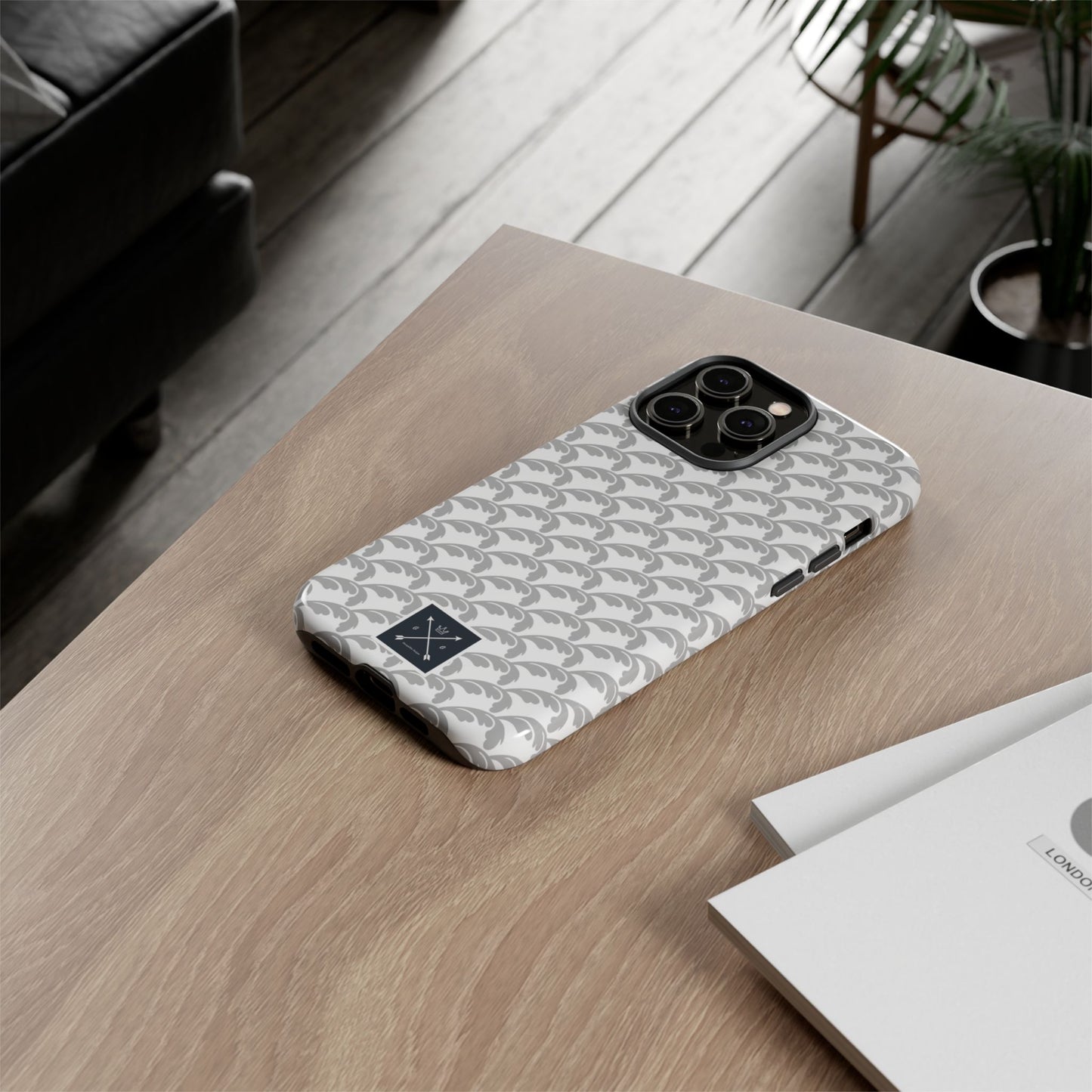 Beautiful Beloved Flourish (silver/white) - Tough Phone Cases
