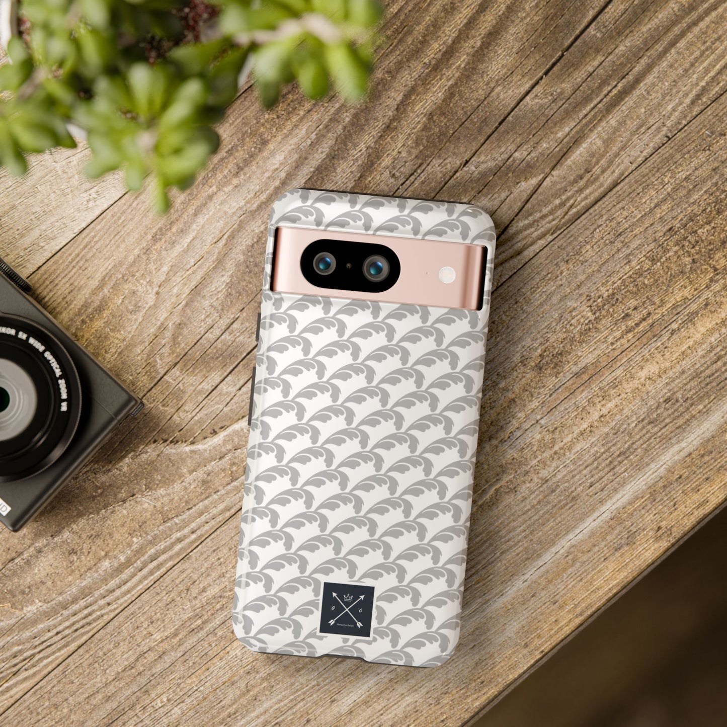 Beautiful Beloved Flourish (silver/white) - Tough Phone Cases
