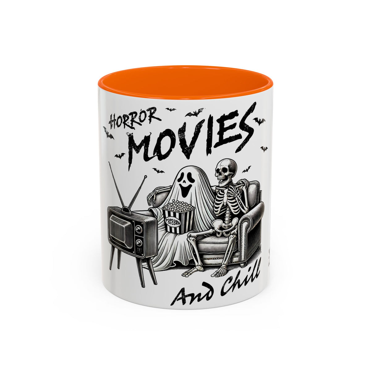 Horror Movies and Chill - Accent Coffee Mug (11, 15oz)