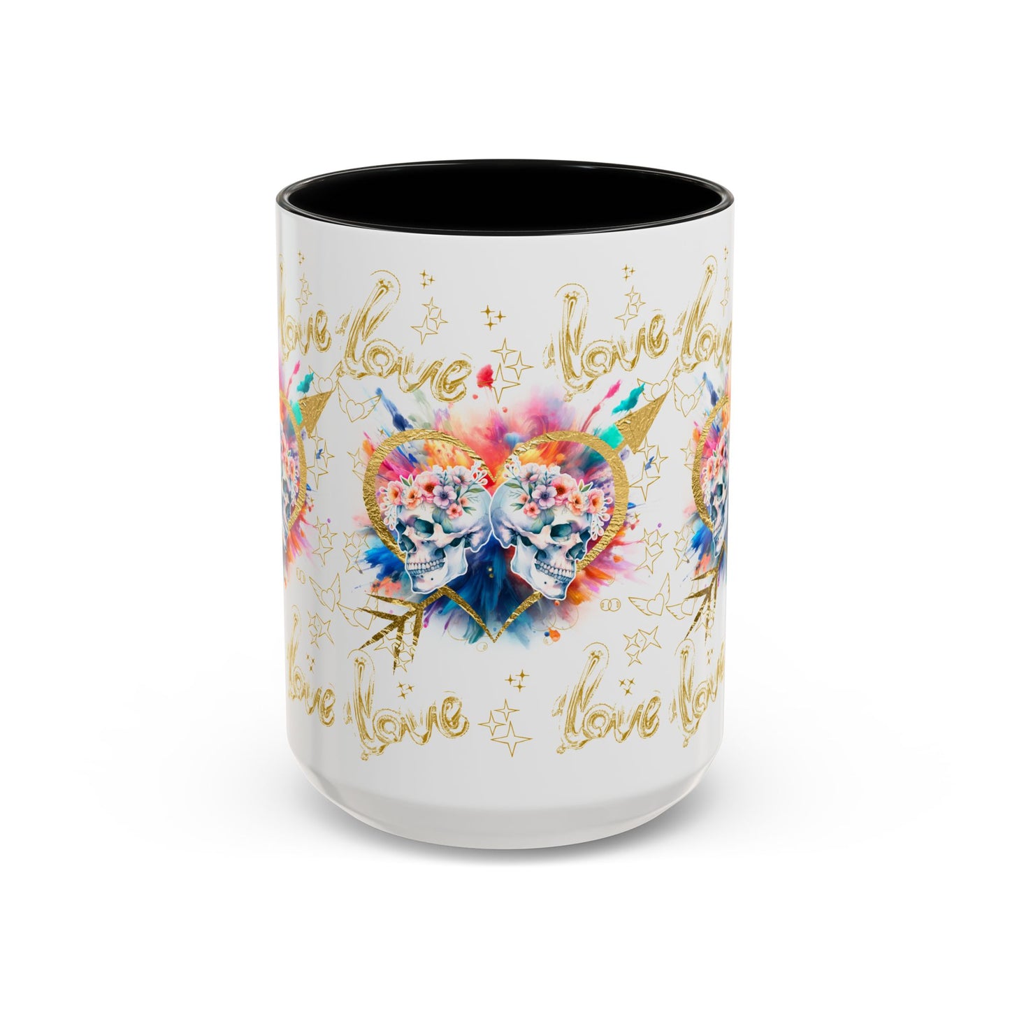 Love is Golden Watercolor - Accent Coffee Mug (11, 15oz)