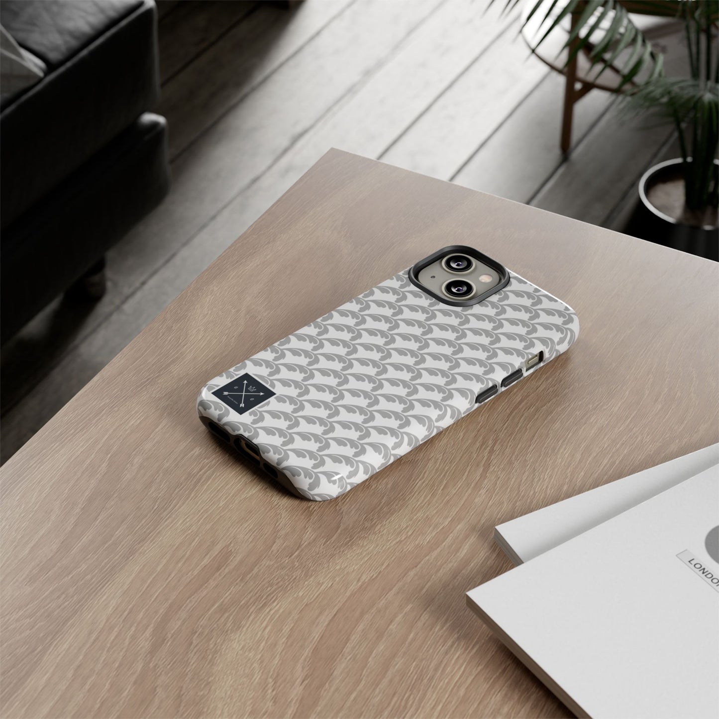 Beautiful Beloved Flourish (silver/white) - Tough Phone Cases