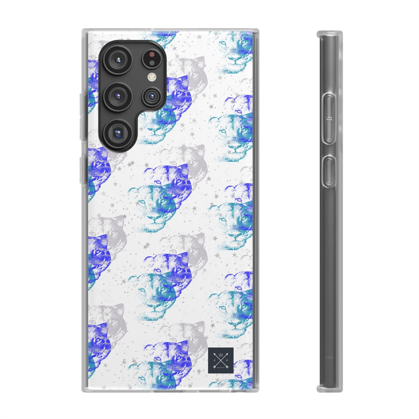 Lioness Arising (white/blue) - Flexi Phone Cases