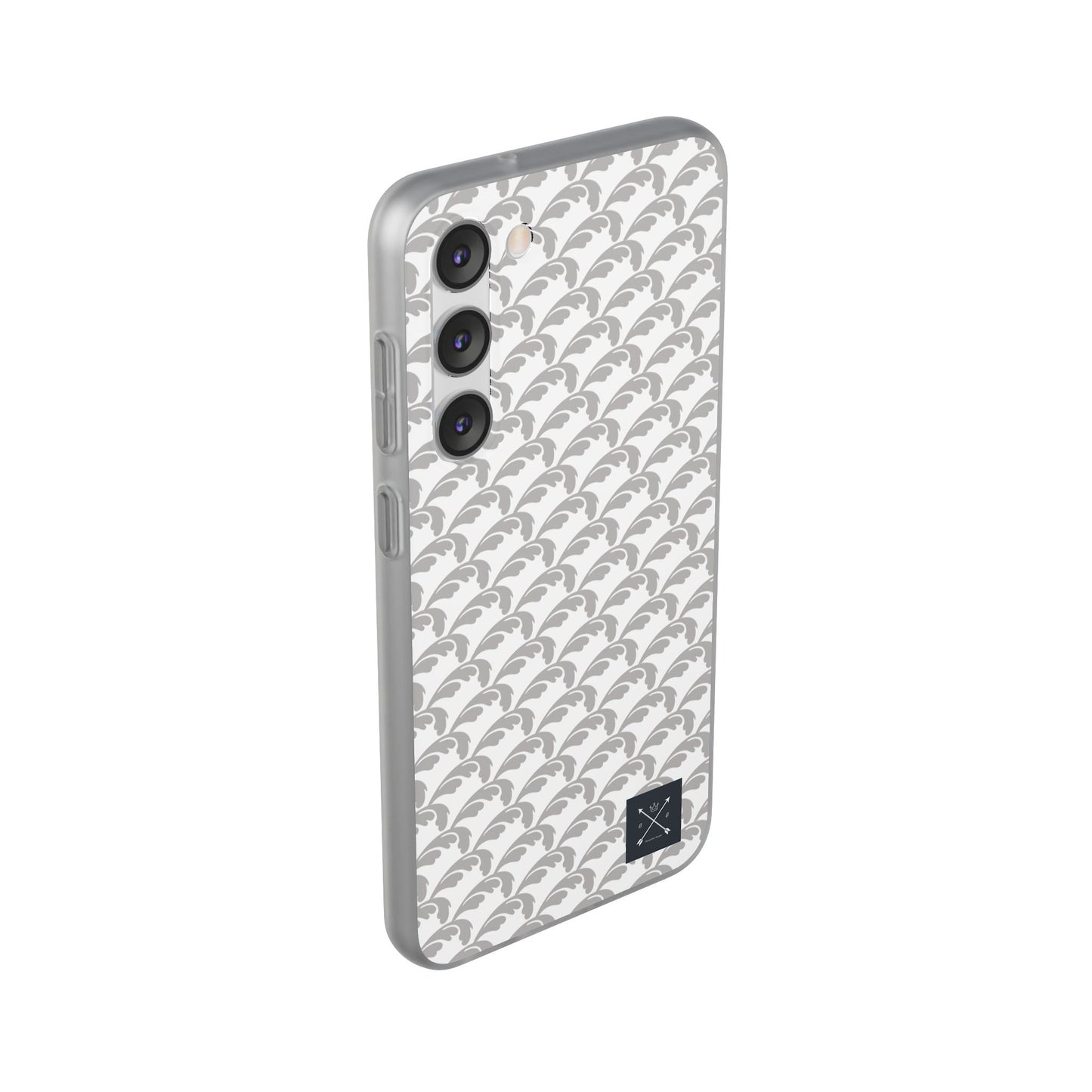 Beautiful Beloved Flourish (silver/white) - Flexi Phone Cases