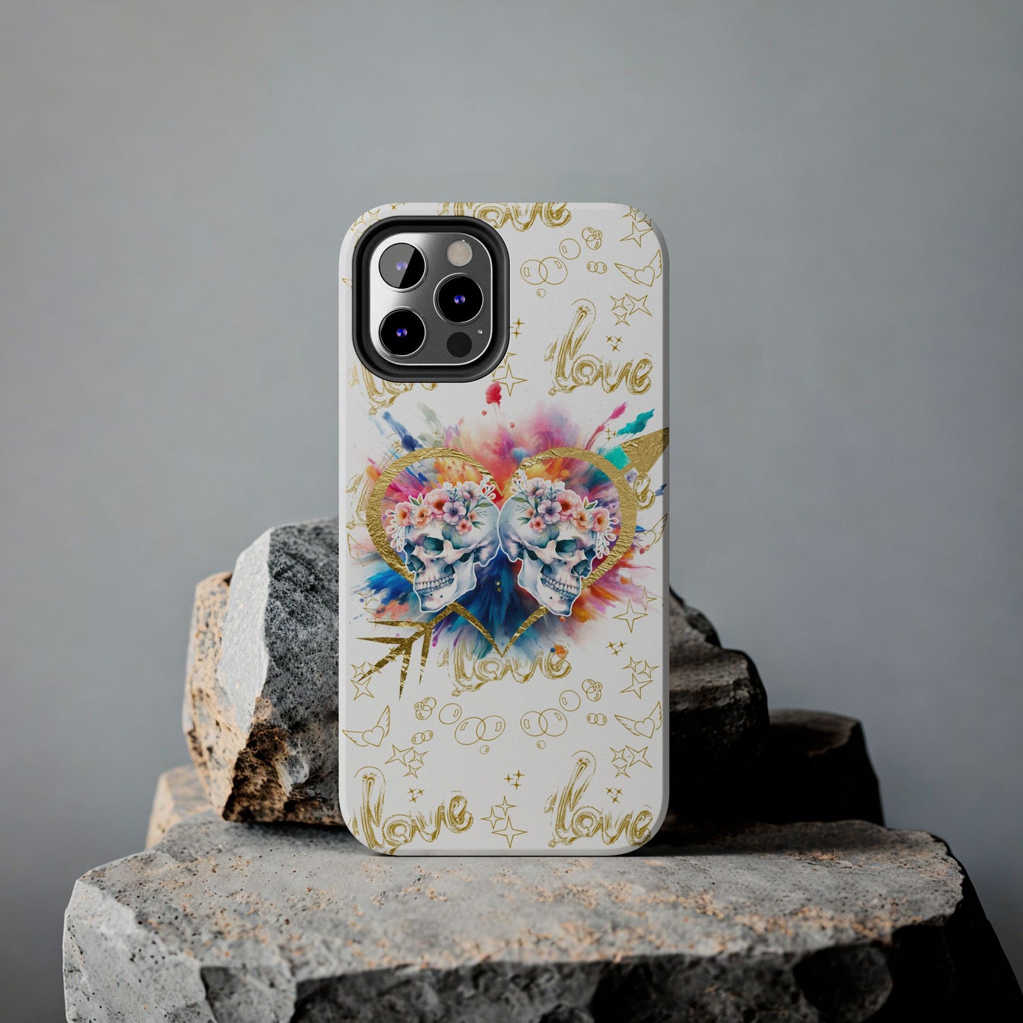 Love is Golden Watercolor - Tough Phone Cases