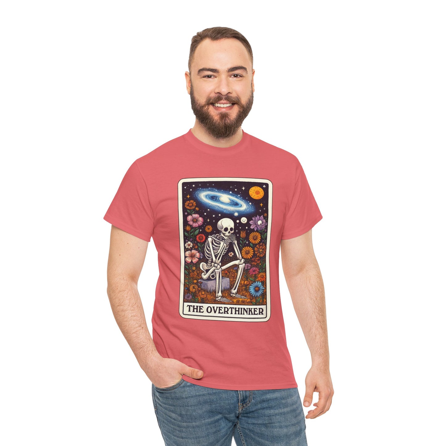 The Overthinker Skeletal Tarot - Unisex T-shirt