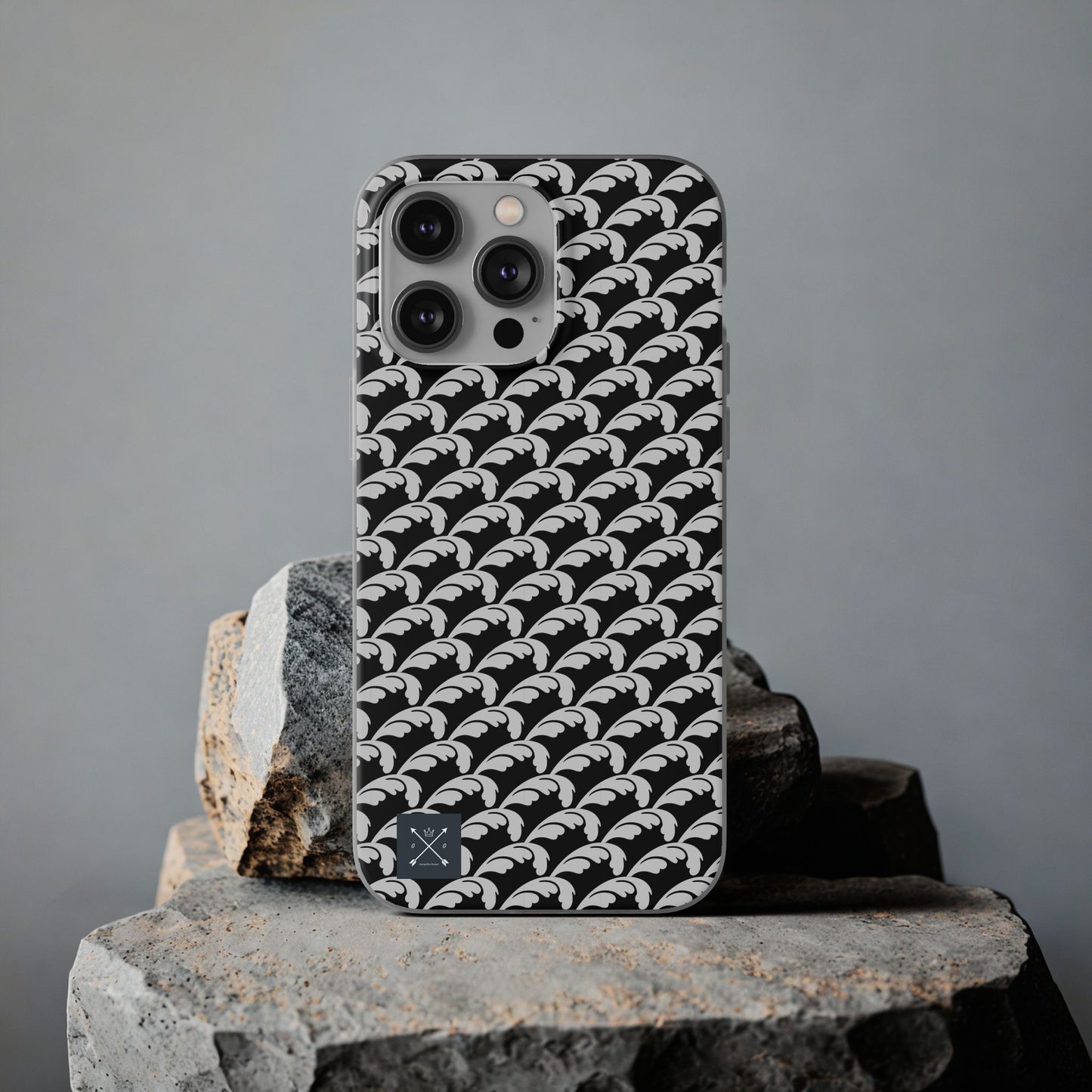 Beautiful Beloved Flourish (silver/black) - Flexi Phone Cases