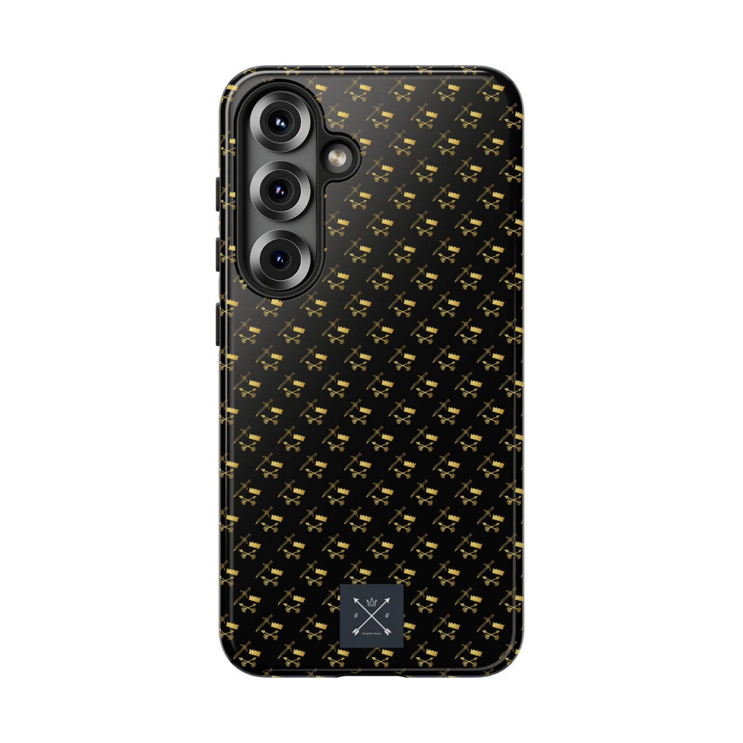 Gold and Bold Warrior Pattern - Tough Phone Cases