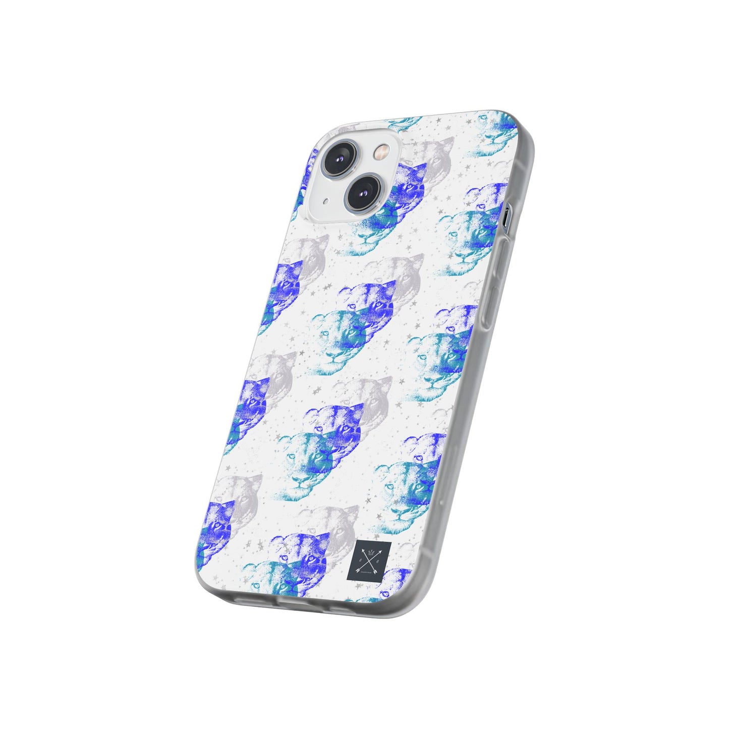 Lioness Arising (white/blue) - Flexi Phone Cases