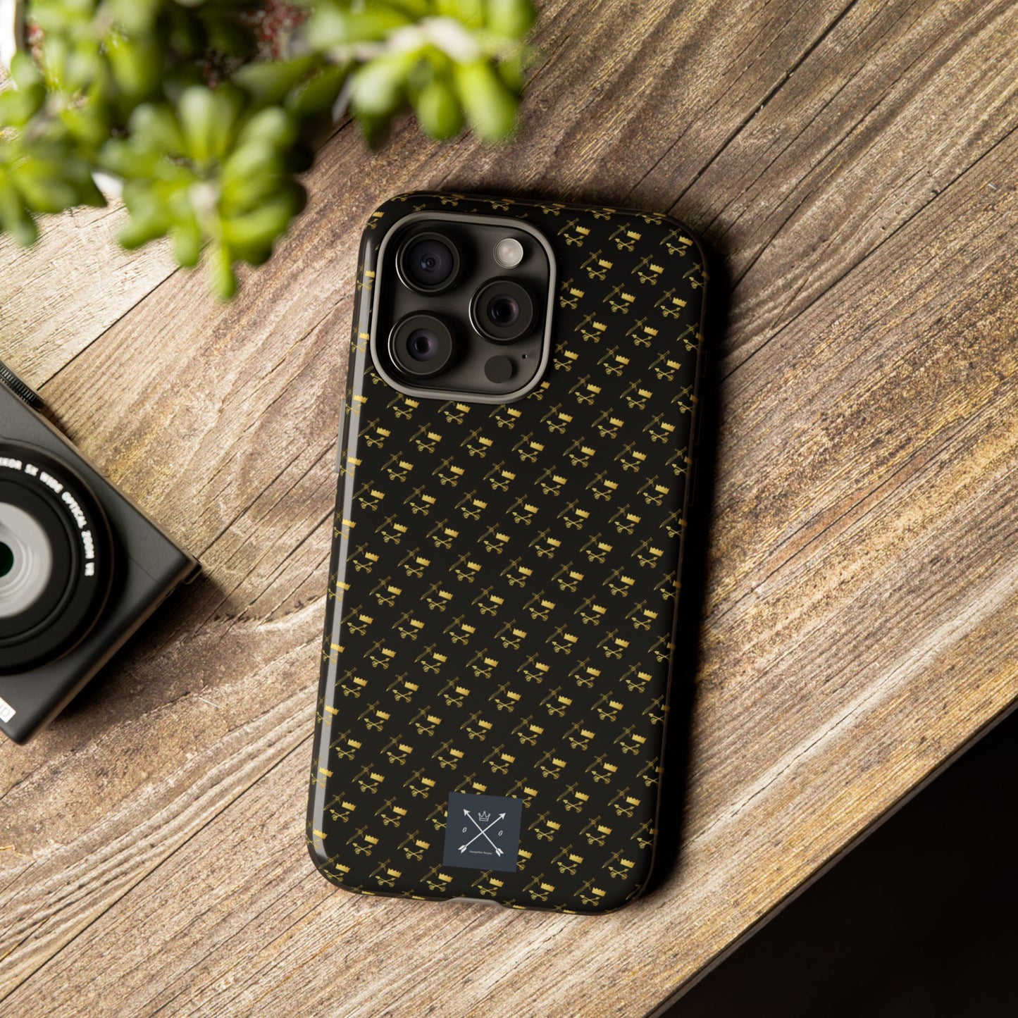 Gold and Bold Warrior Pattern - Tough Phone Cases