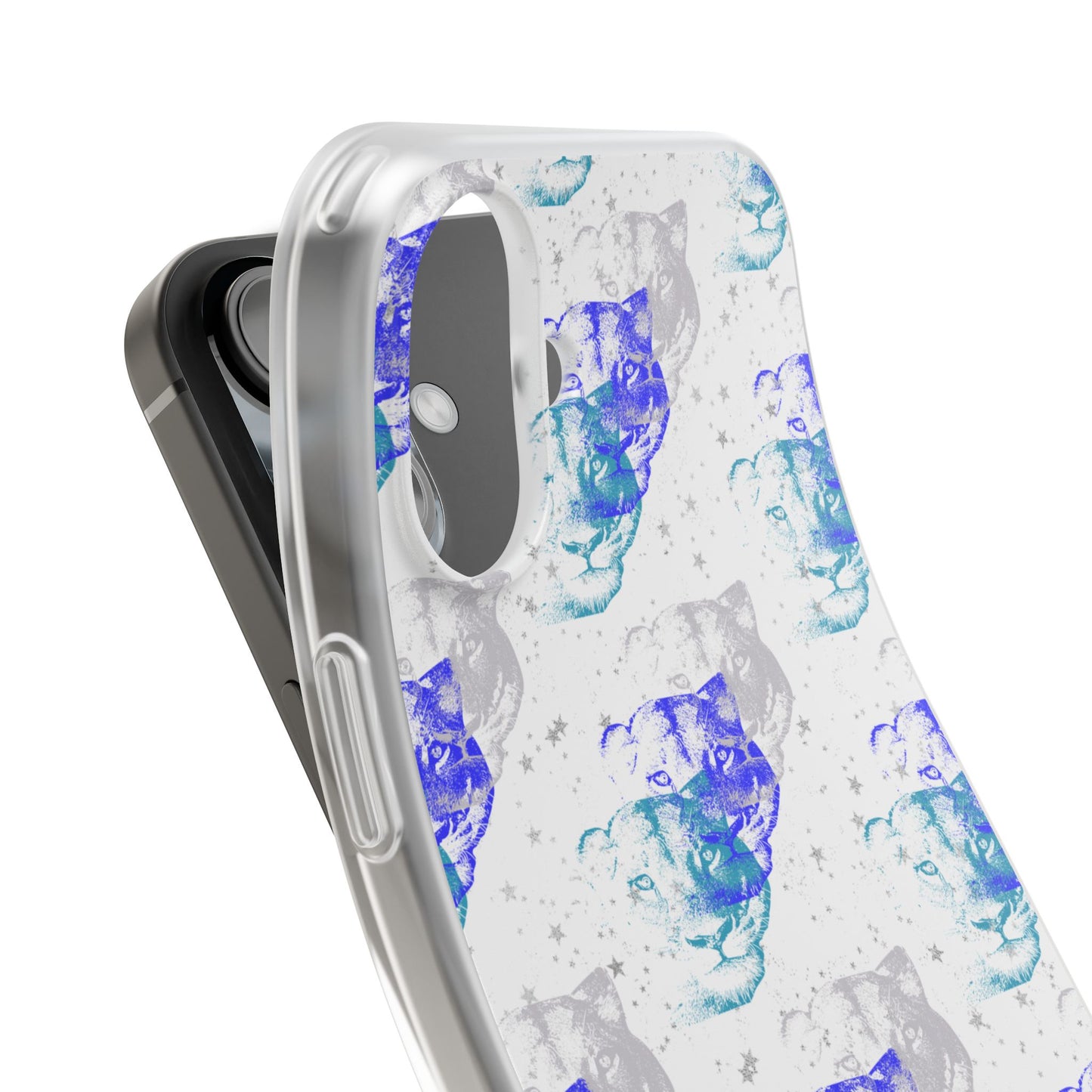 Lioness Arising (white/blue) - Flexi Phone Cases