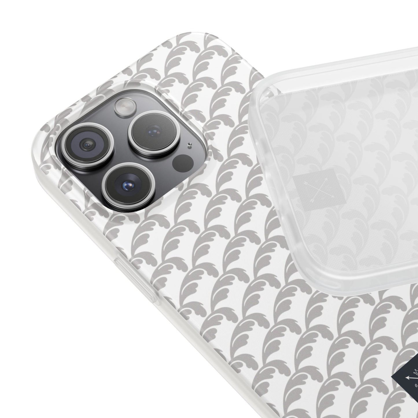 Beautiful Beloved Flourish (silver/white) - Flexi Phone Cases