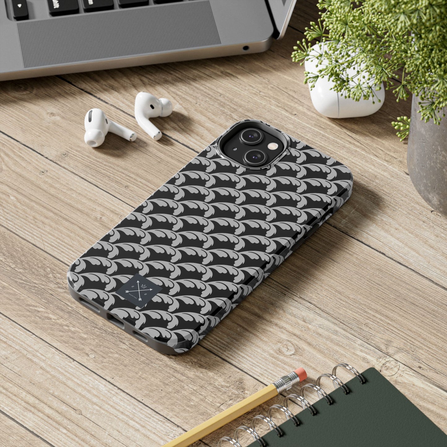Beautiful Beloved One Flourish (silver/black) - Tough Phone Cases