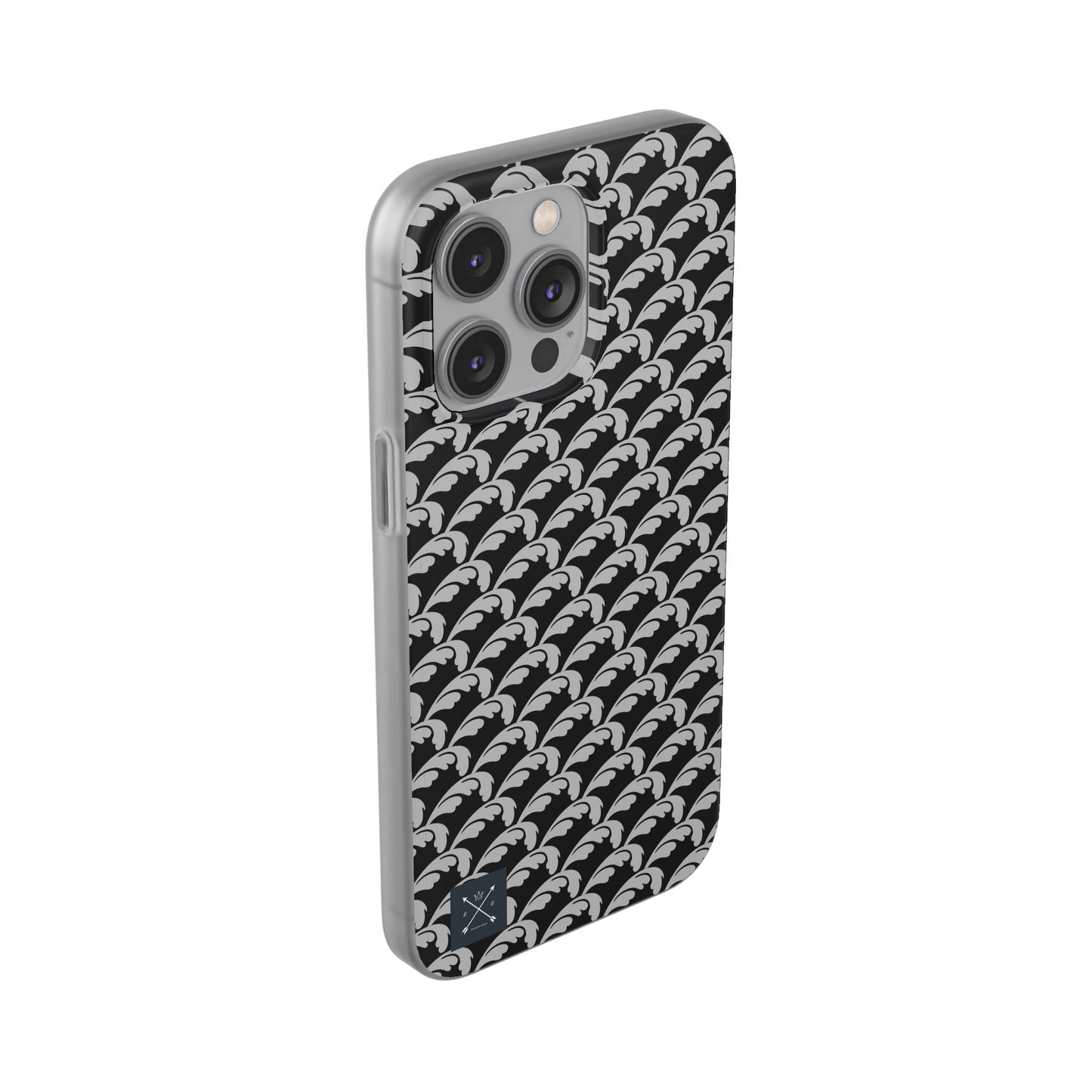 Beautiful Beloved Flourish (silver/black) - Flexi Phone Cases