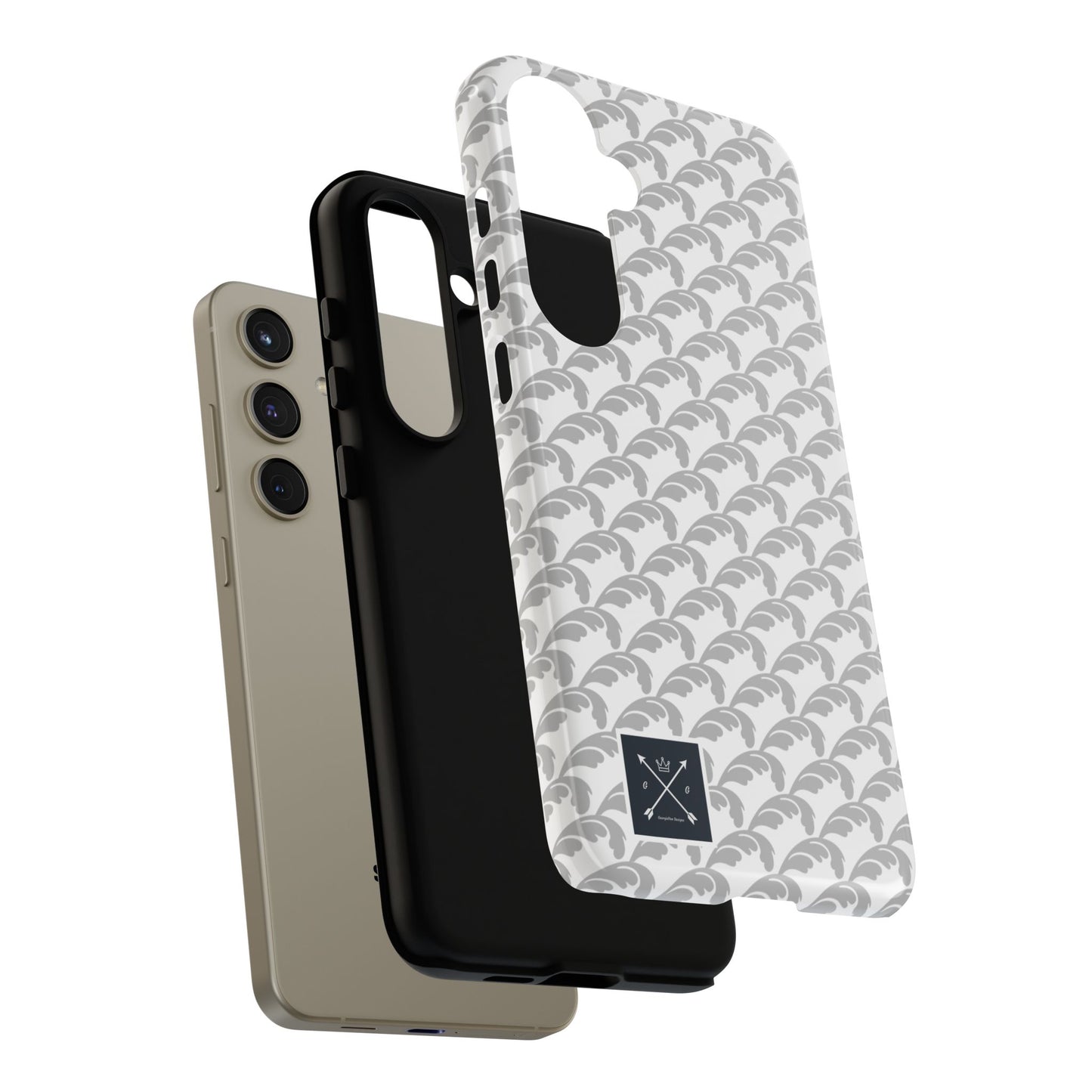 Beautiful Beloved Flourish (silver/white) - Tough Phone Cases