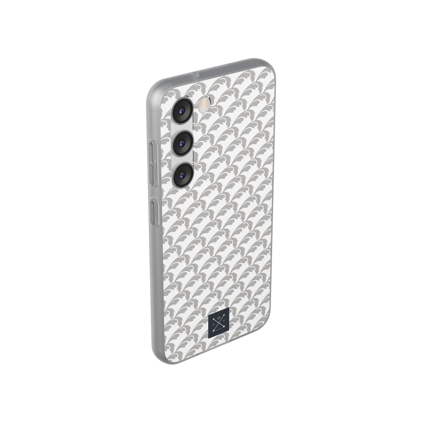 Beautiful Beloved Flourish (silver/white) - Flexi Phone Cases