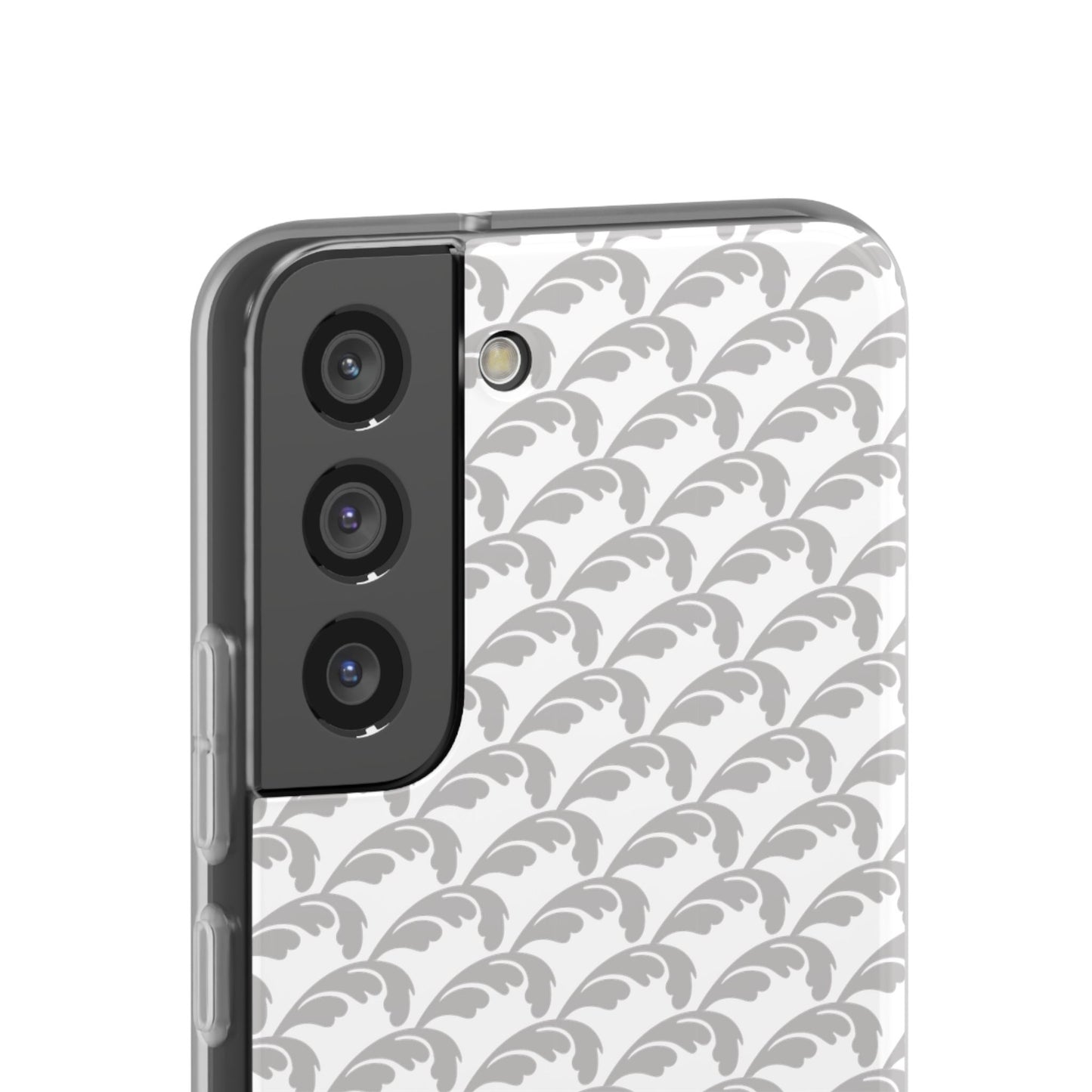Beautiful Beloved Flourish (silver/white) - Flexi Phone Cases