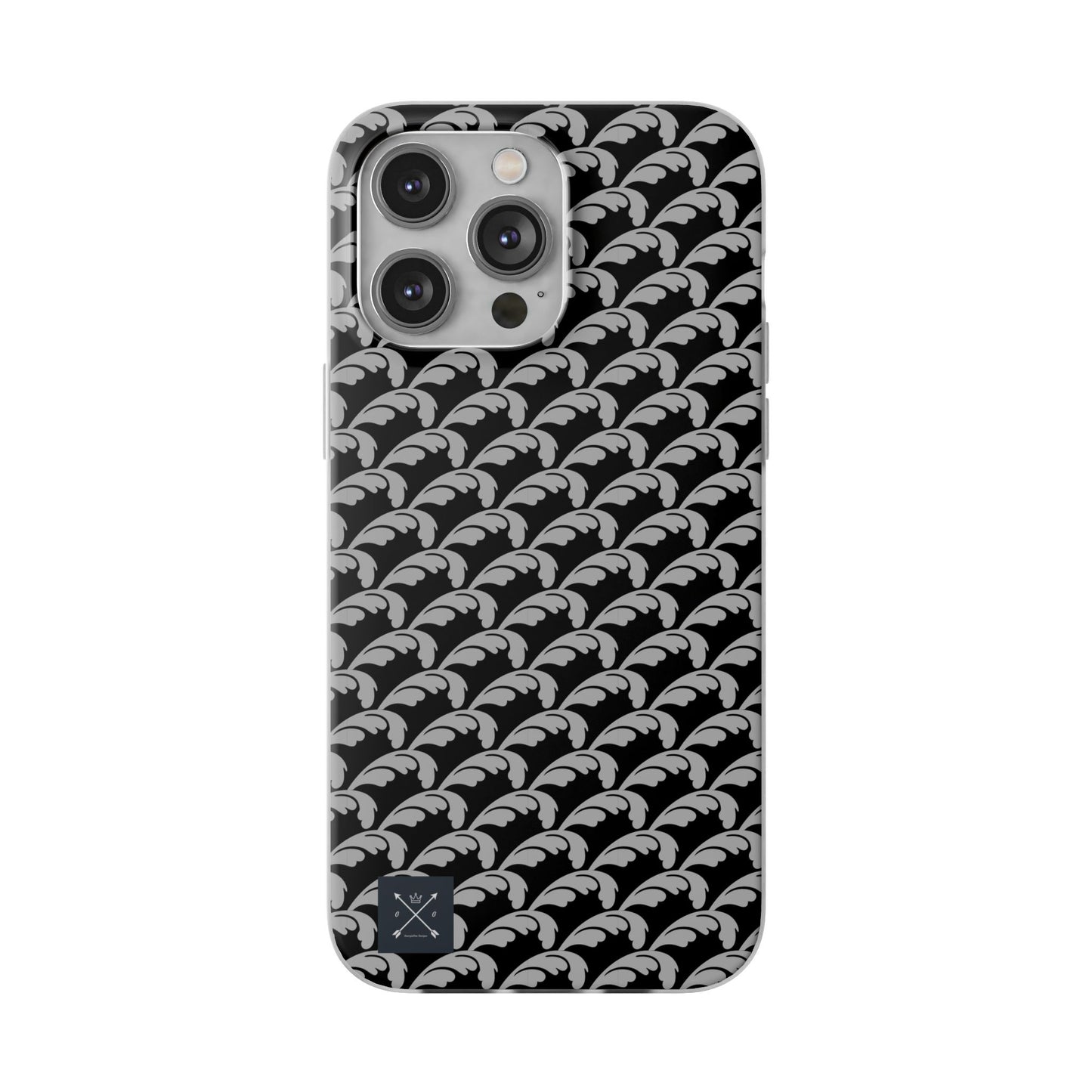 Beautiful Beloved Flourish (silver/black) - Flexi Phone Cases