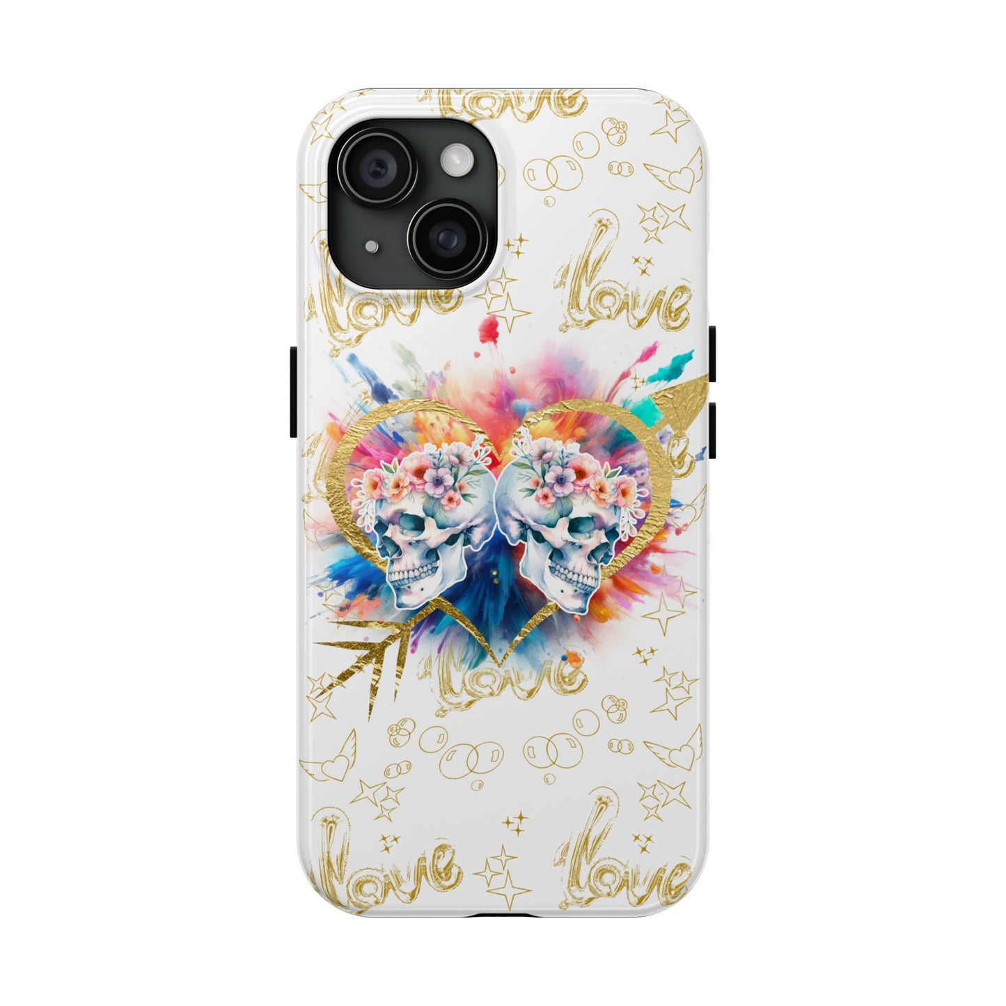 Love is Golden Watercolor - Tough Phone Cases