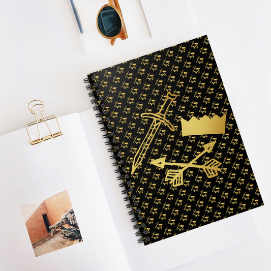 Gold and Bold Warrior - Spiral Notebook - Ruled Line