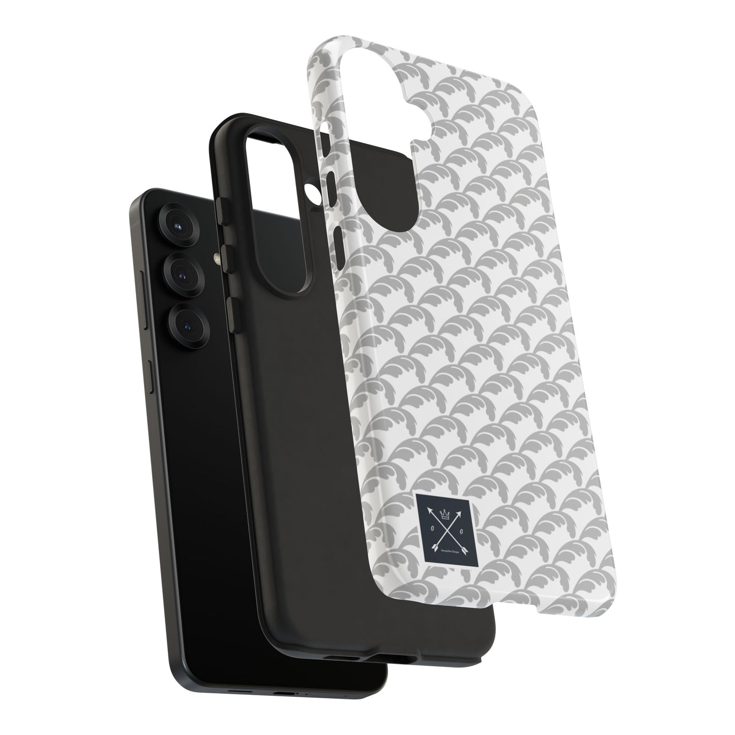Beautiful Beloved Flourish (silver/white) - Tough Phone Cases