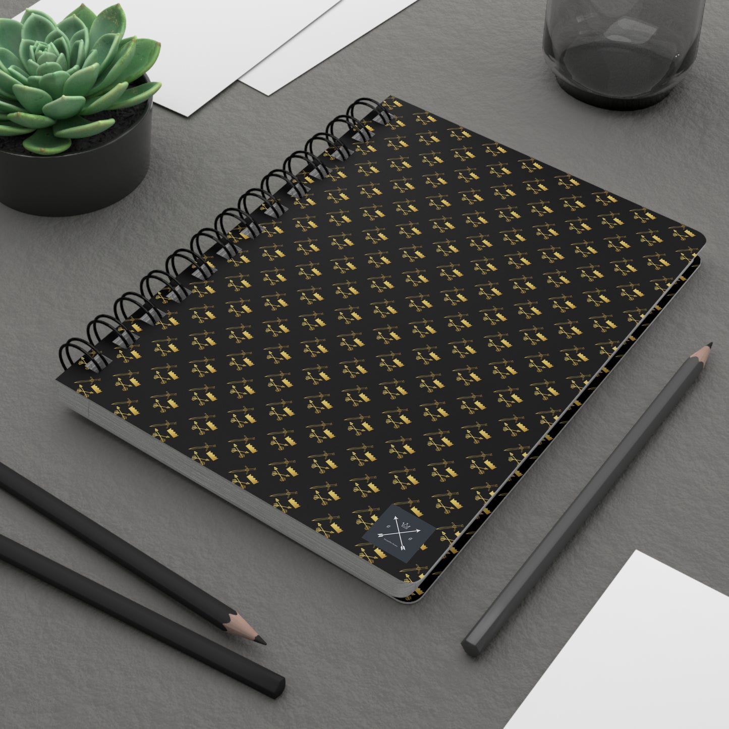 Gold and Bold Warrior - Spiral Notebook - Ruled Line
