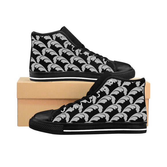 Women's Beautiful Beloved One (Silver and Black) -  High-top Sneakers