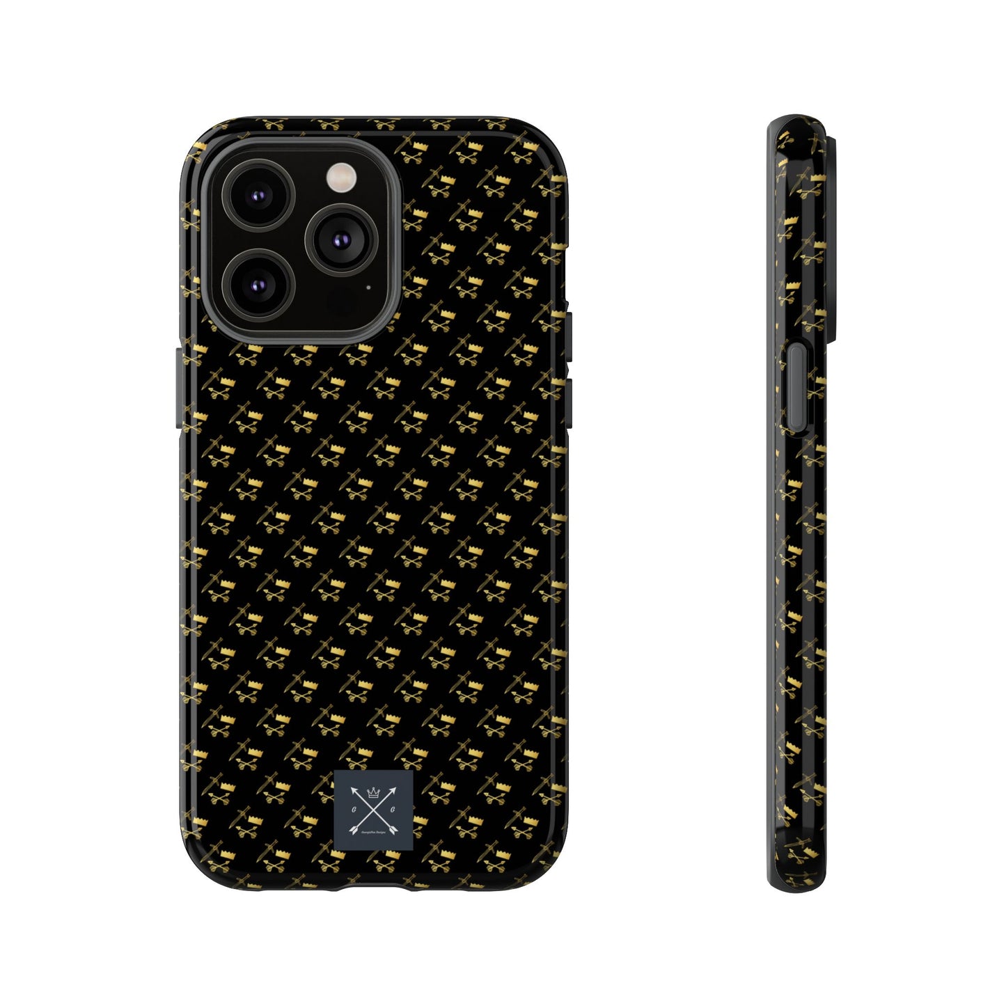 Gold and Bold Warrior Pattern - Tough Phone Cases