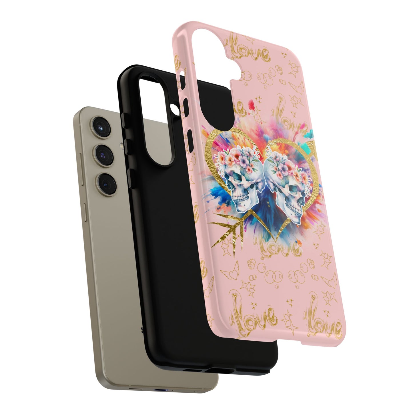 Love is Golden Watercolor (pink) - Tough Cases