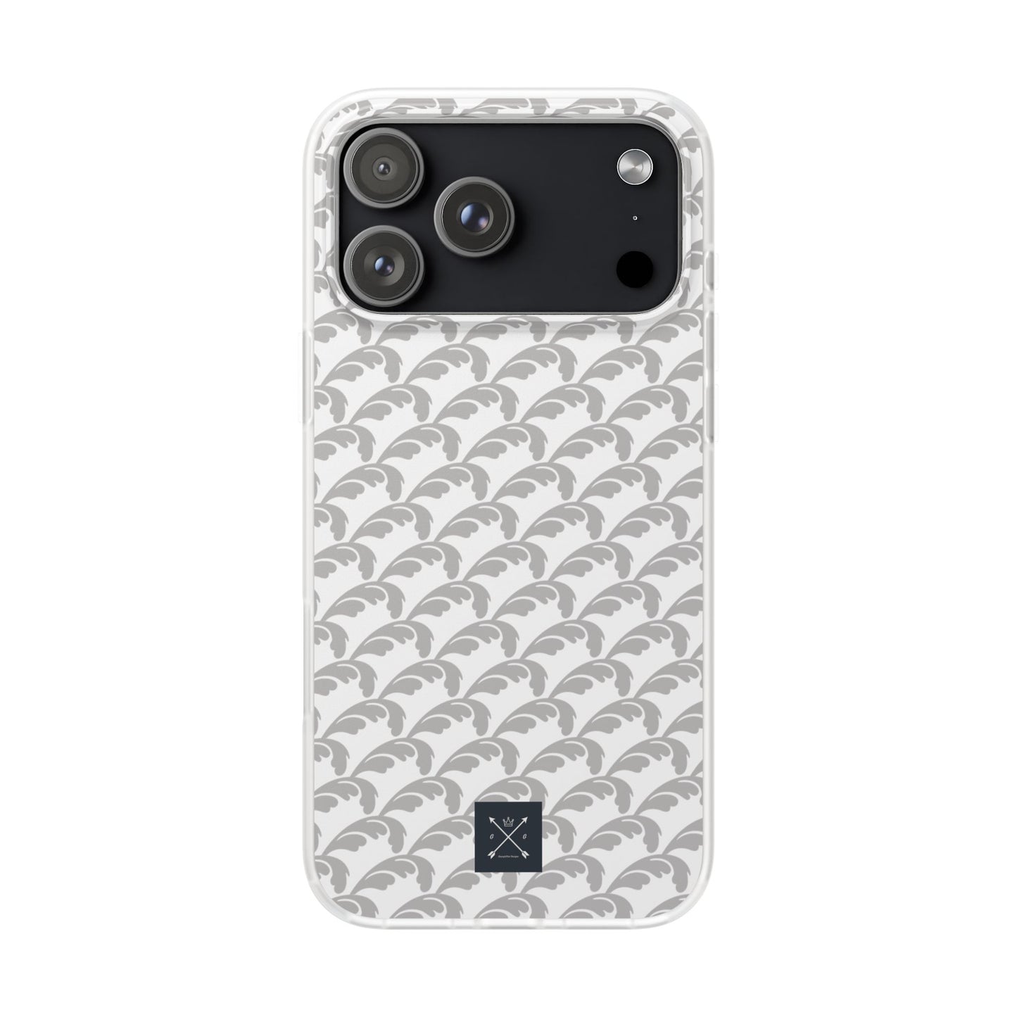 Beautiful Beloved Flourish (silver/white) - Flexi Phone Cases