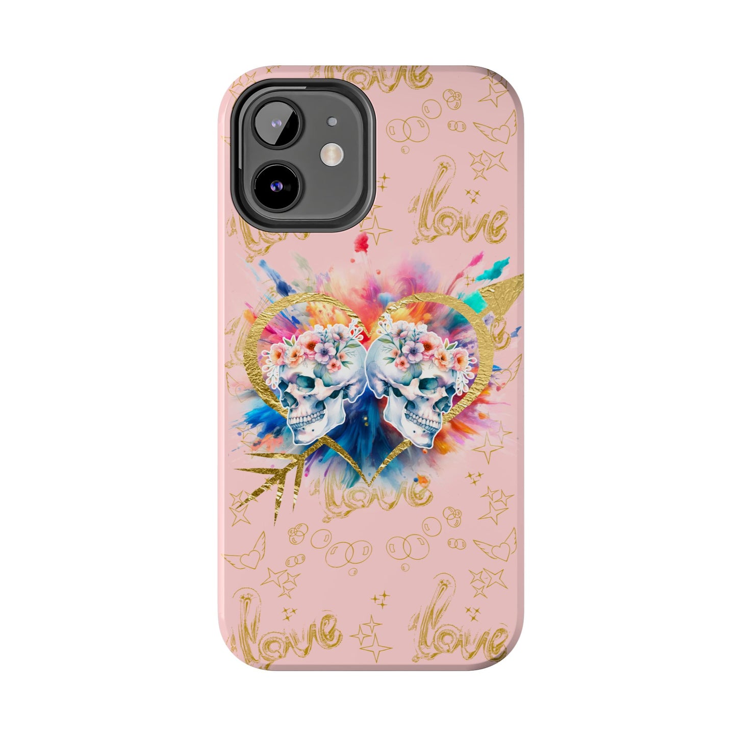 Love is Golden Watercolor (pink) - Tough Phone Cases