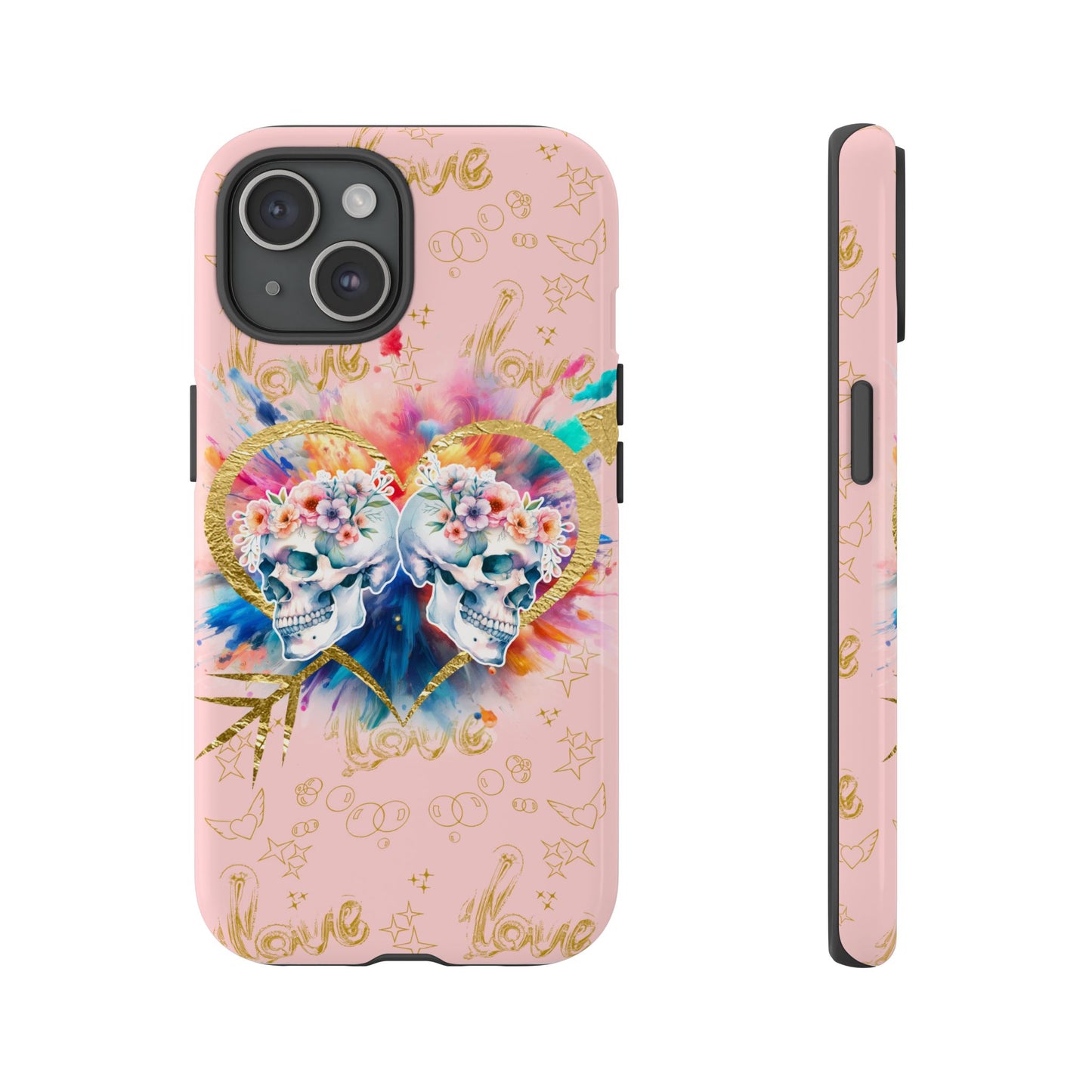 Love is Golden Watercolor (pink) - Tough Cases