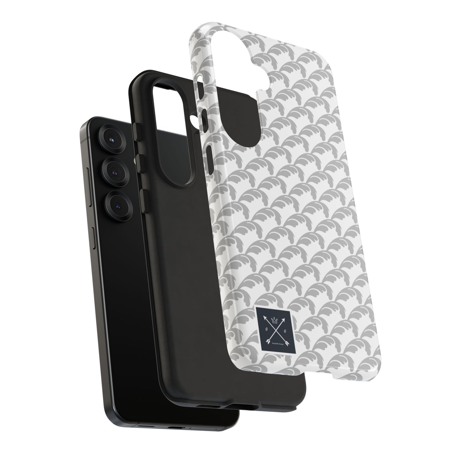 Beautiful Beloved Flourish (silver/white) - Tough Phone Cases