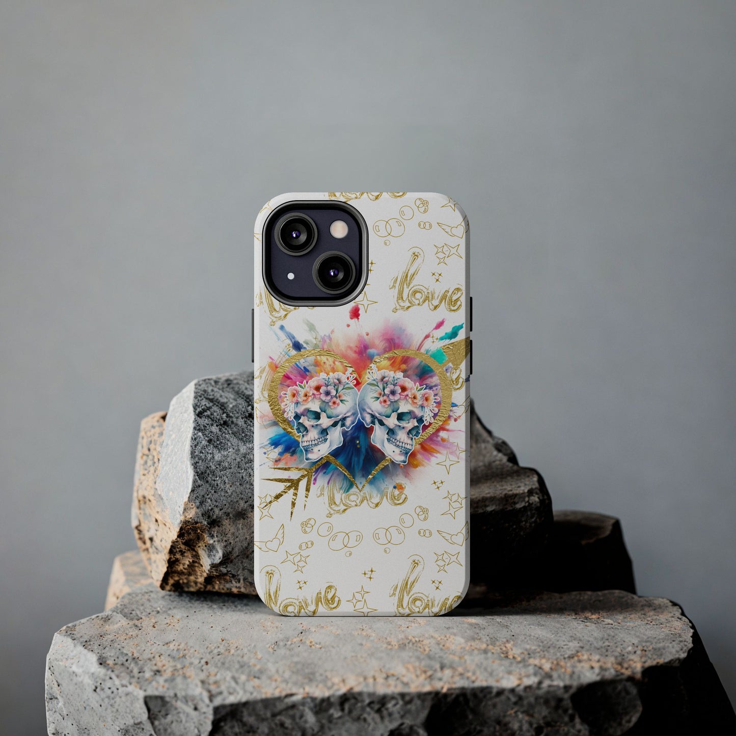 Love is Golden Watercolor - Tough Phone Cases