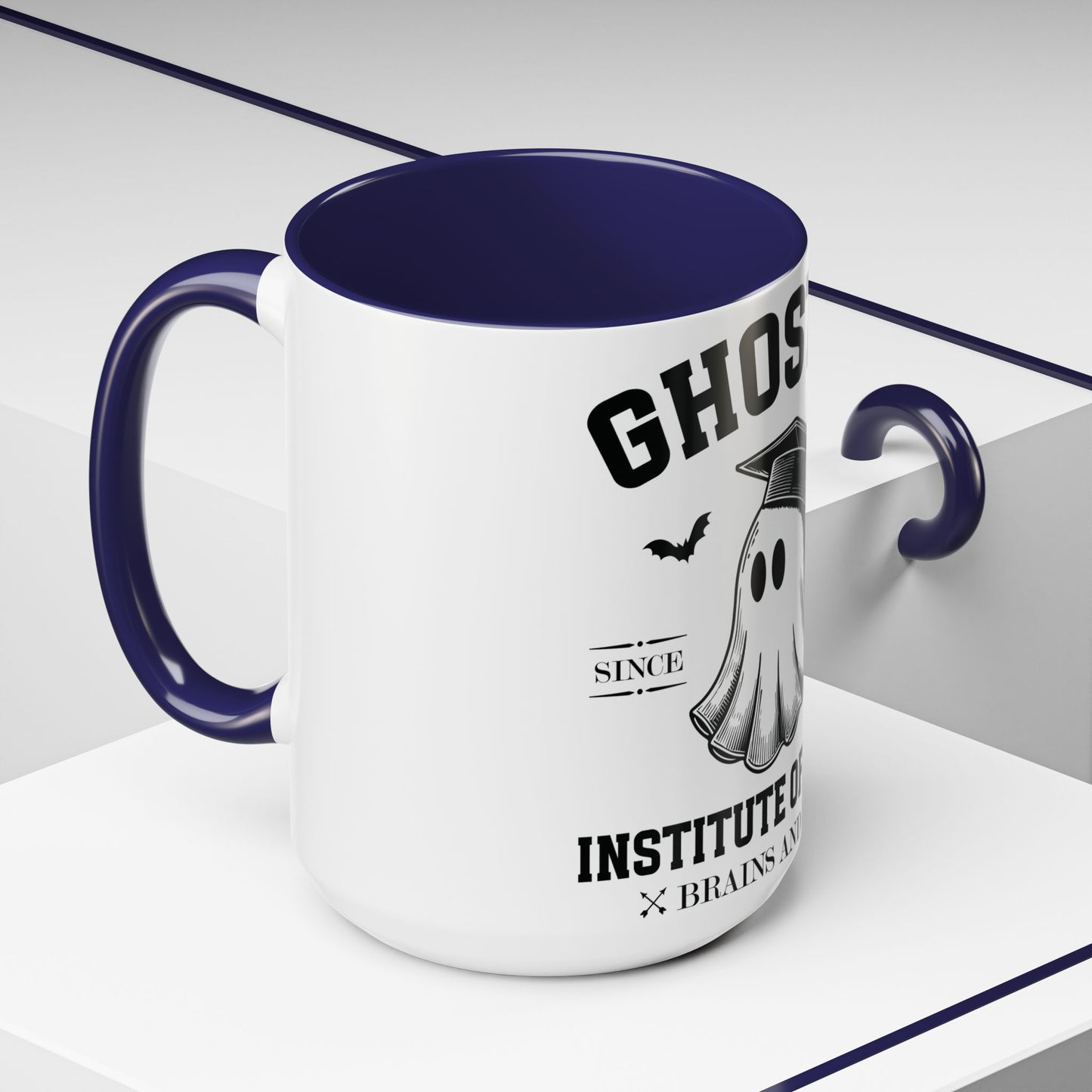 Ghostly Institute of Fright - Accent Coffee Mug (11, 15oz)