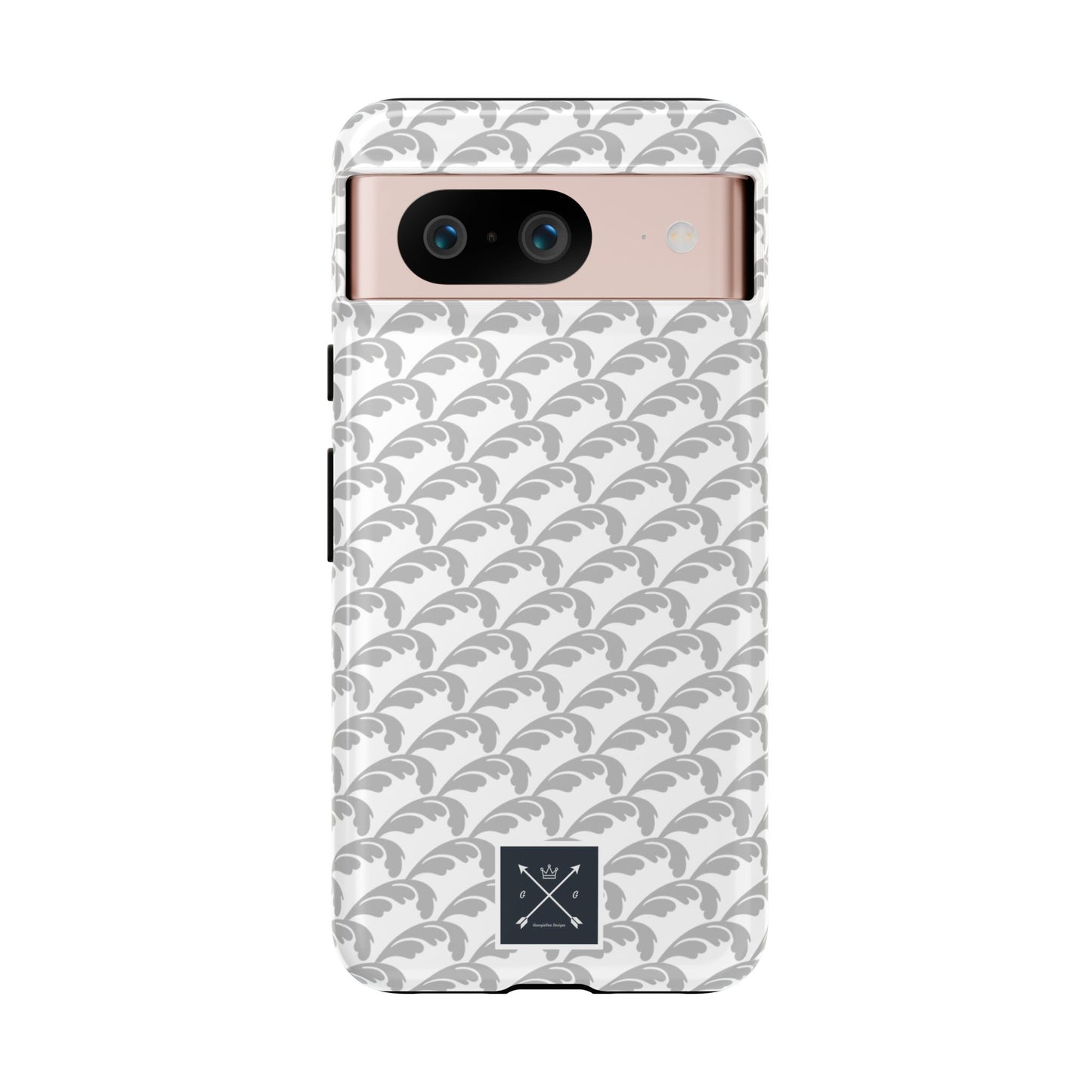 Beautiful Beloved Flourish (silver/white) - Tough Phone Cases