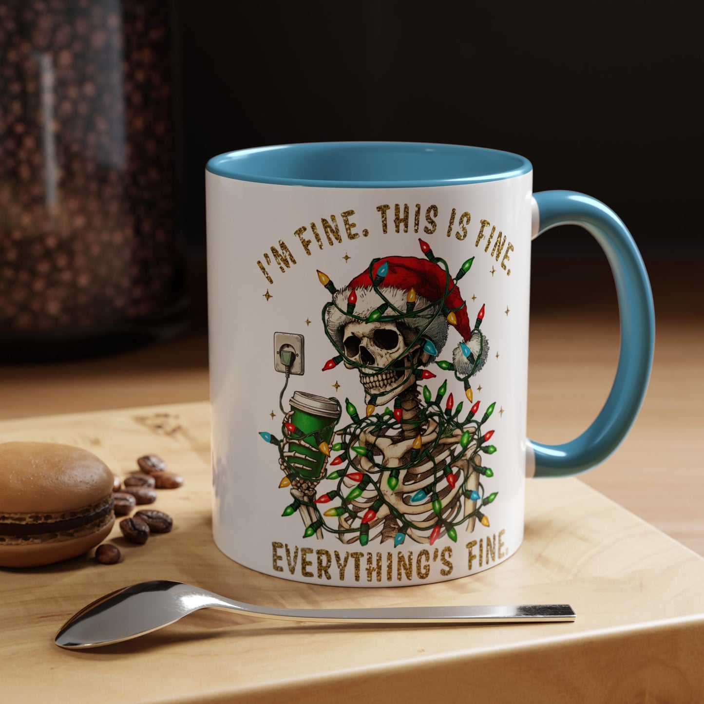 I'm Fine. This Is Fine. Everything Is Fine. - Accent Coffee Mug (11, 15oz)