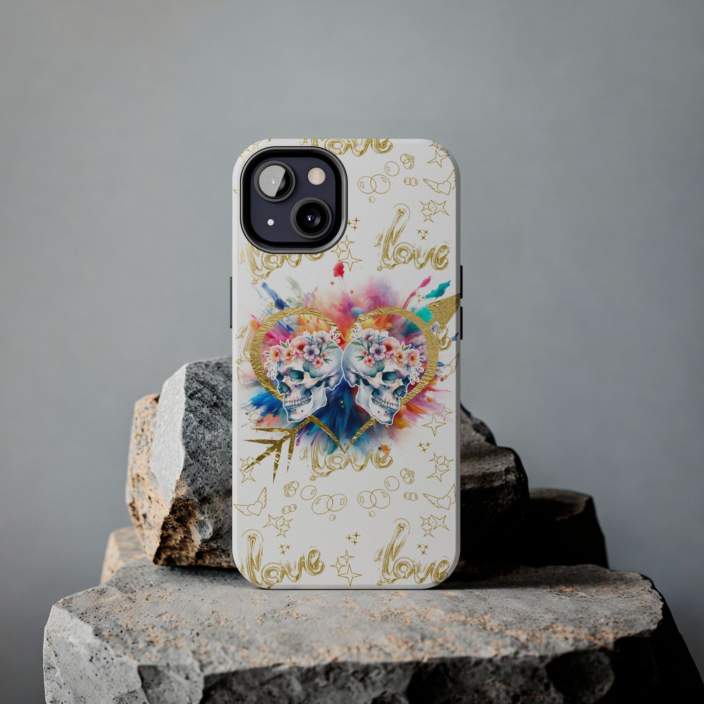 Love is Golden Watercolor - Tough Phone Cases