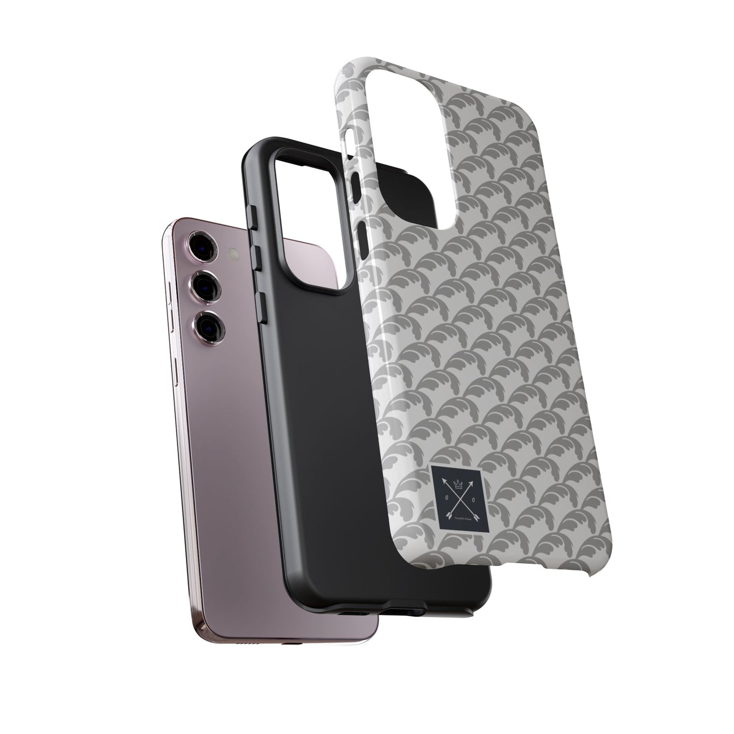 Beautiful Beloved Flourish (silver/white) - Tough Phone Cases