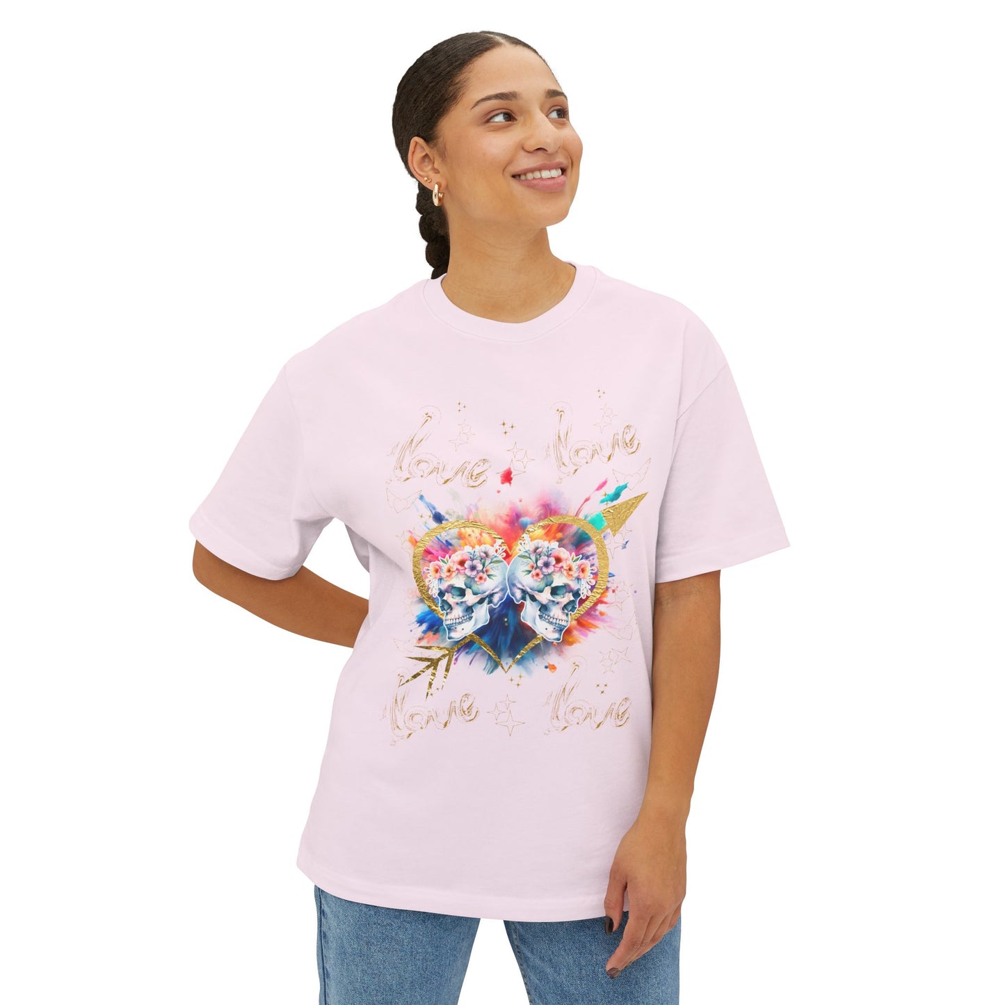 Love is Golden - Unisex Oversized Boxy Tee