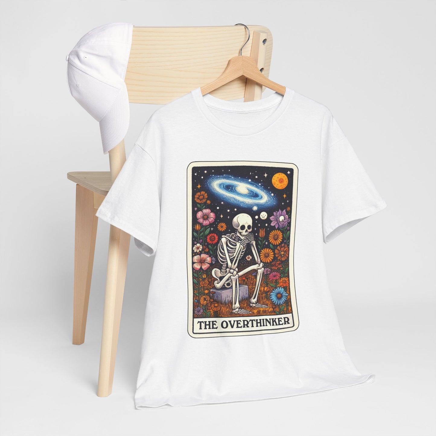 The Overthinker Skeletal Tarot - Unisex T-shirt