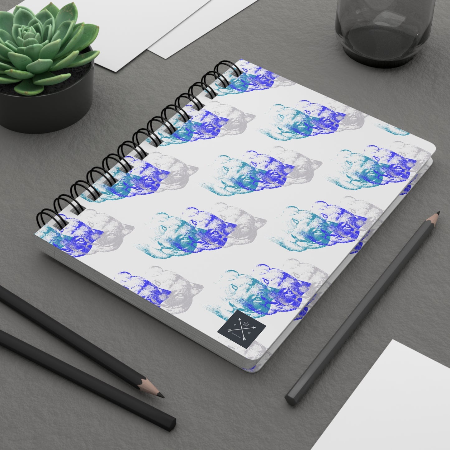 Lioness Arising - Spiral Notebook - Ruled Line - wht