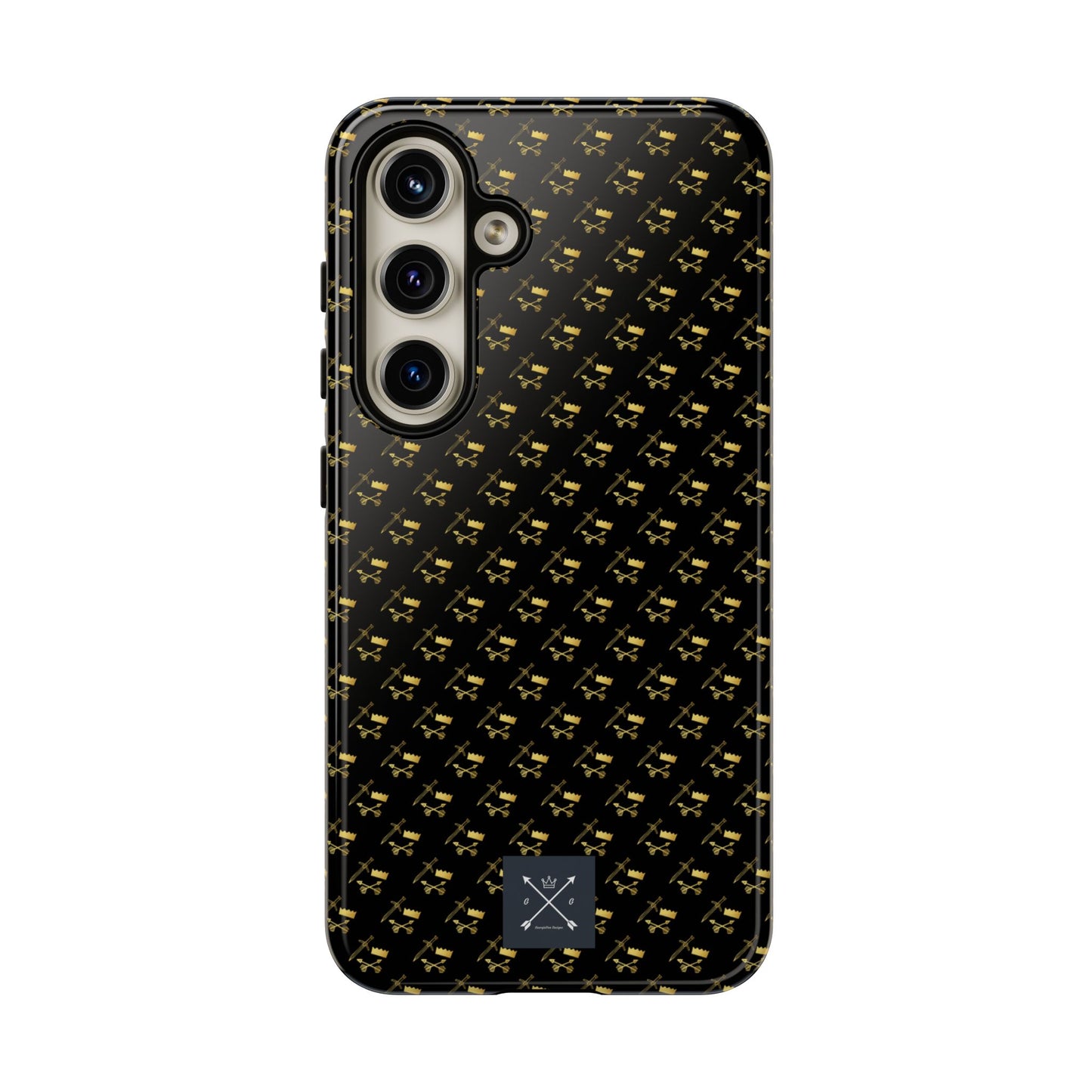 Gold and Bold Warrior Pattern - Tough Phone Cases