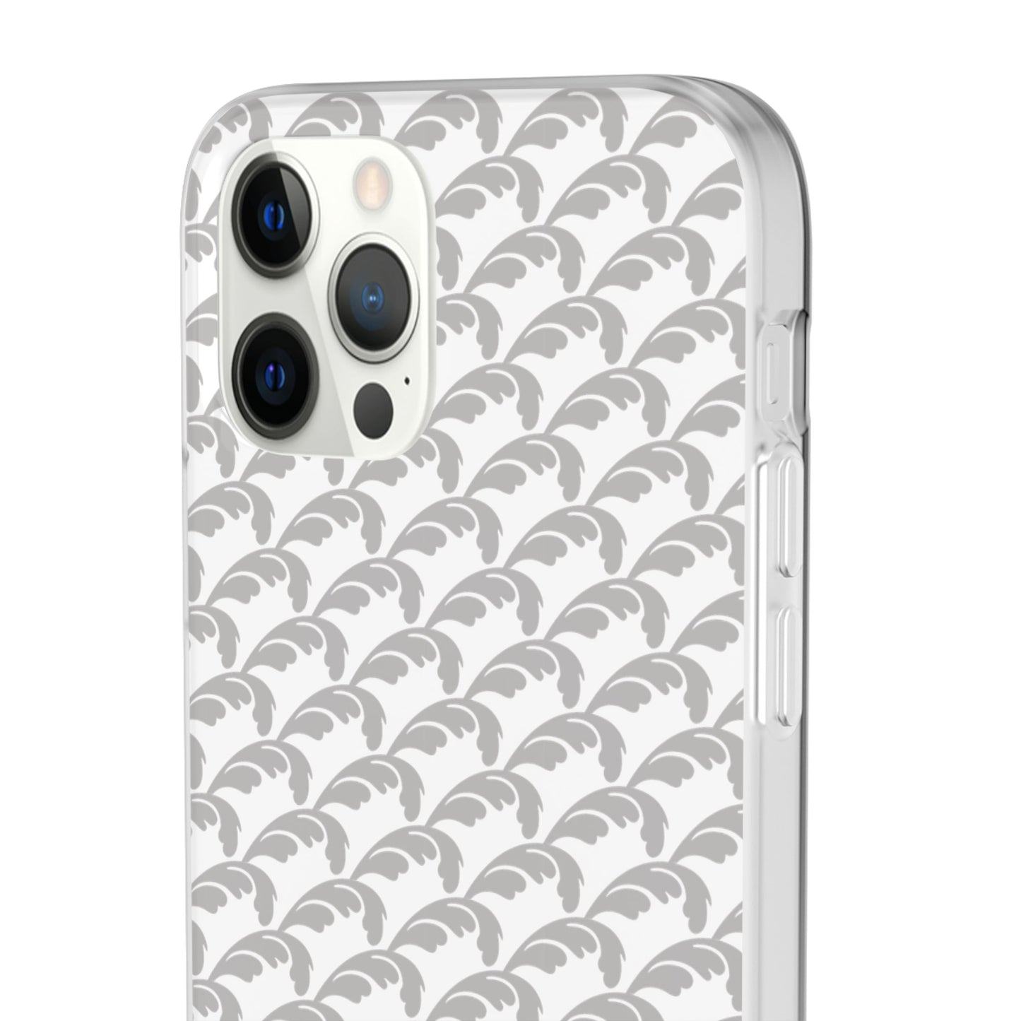 Beautiful Beloved Flourish (silver/white) - Flexi Phone Cases
