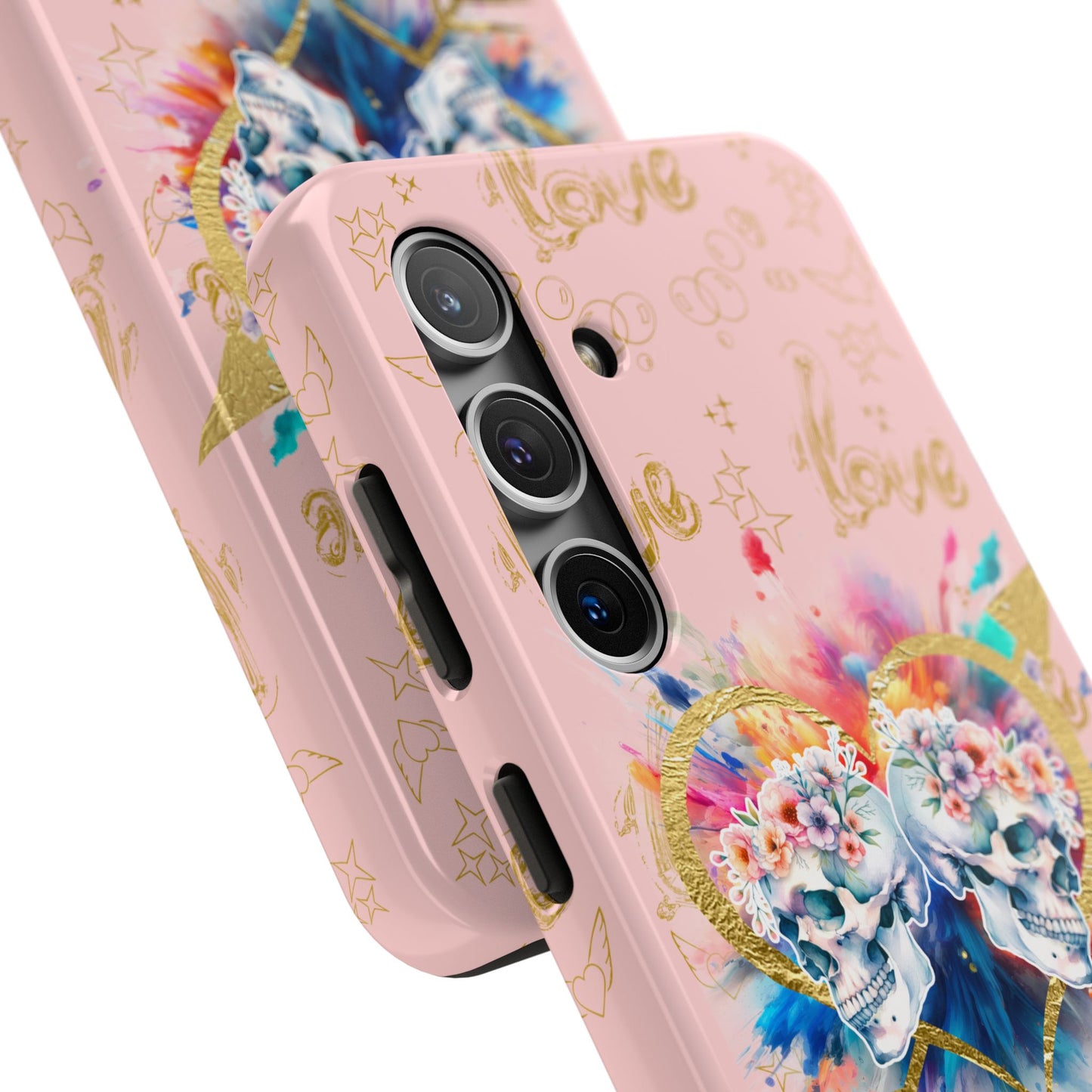 Love is Golden Watercolor (pink) - Tough Phone Cases