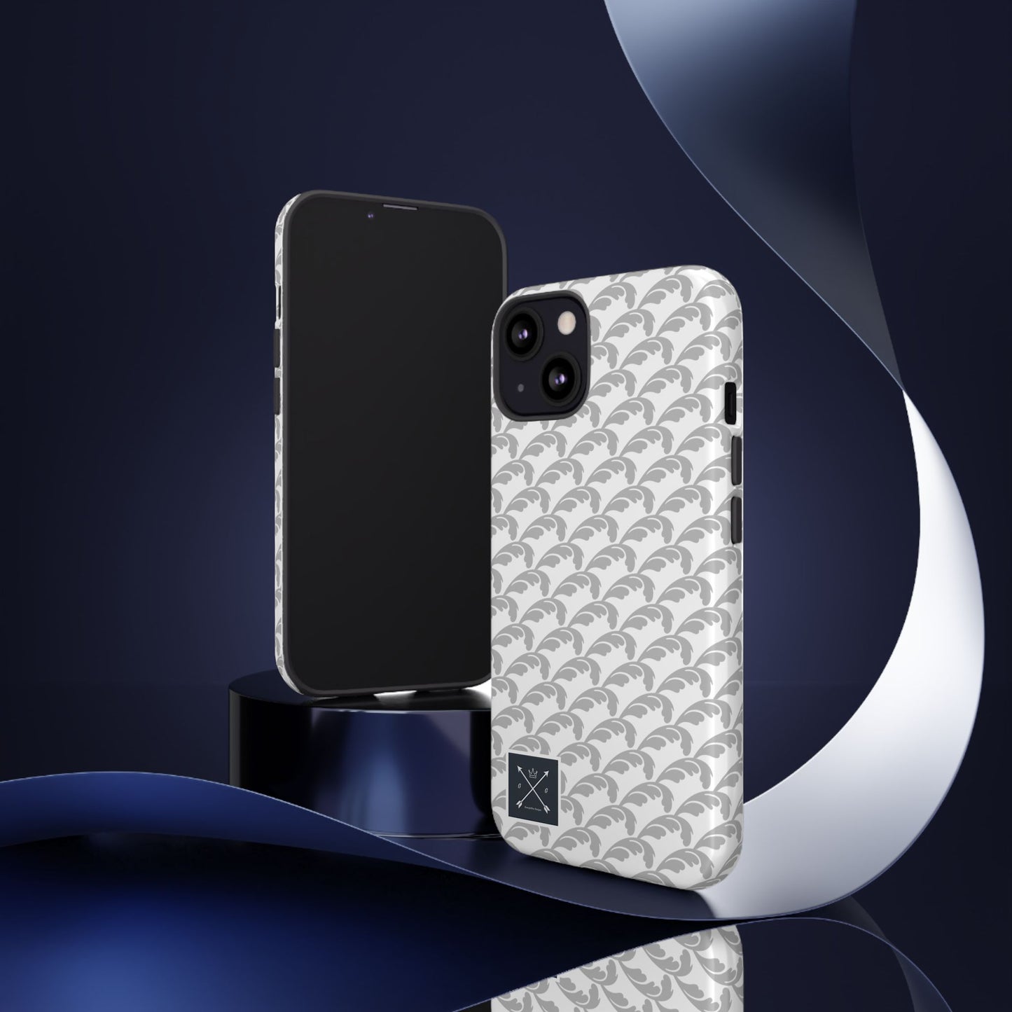 Beautiful Beloved Flourish (silver/white) - Tough Phone Cases